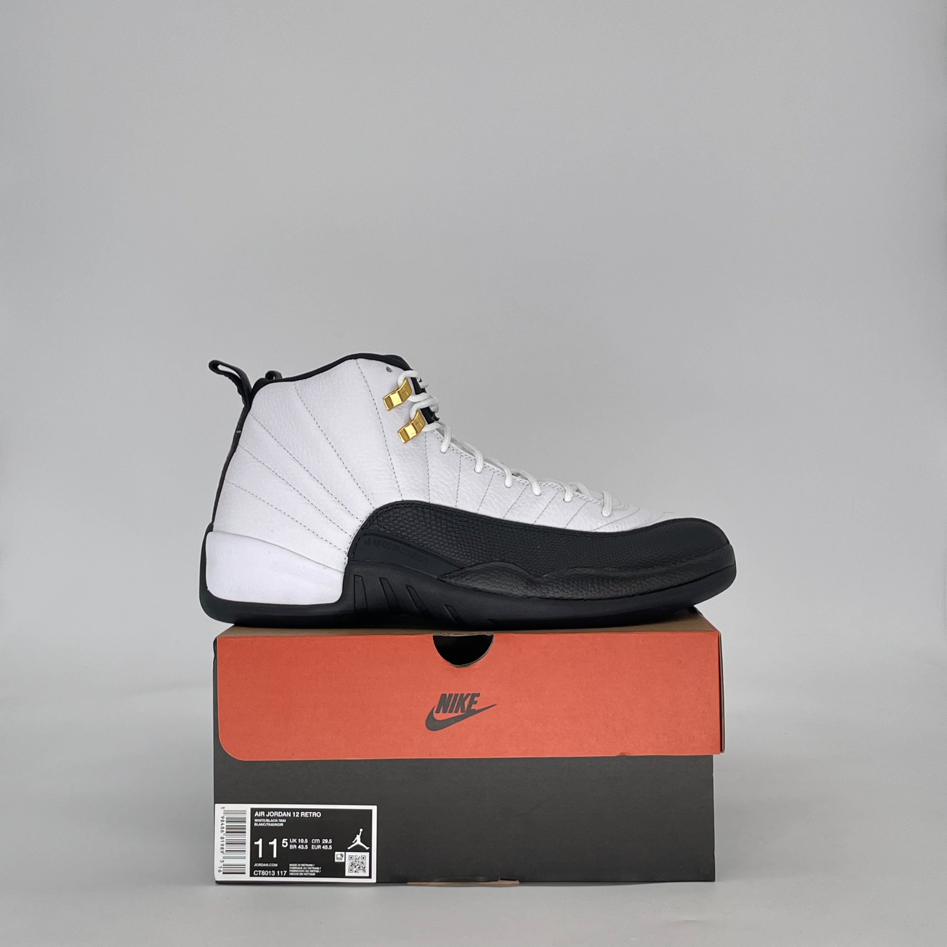 AIR JORDAN 12 TAXI CT8013-117 SIZE 11.5/13W