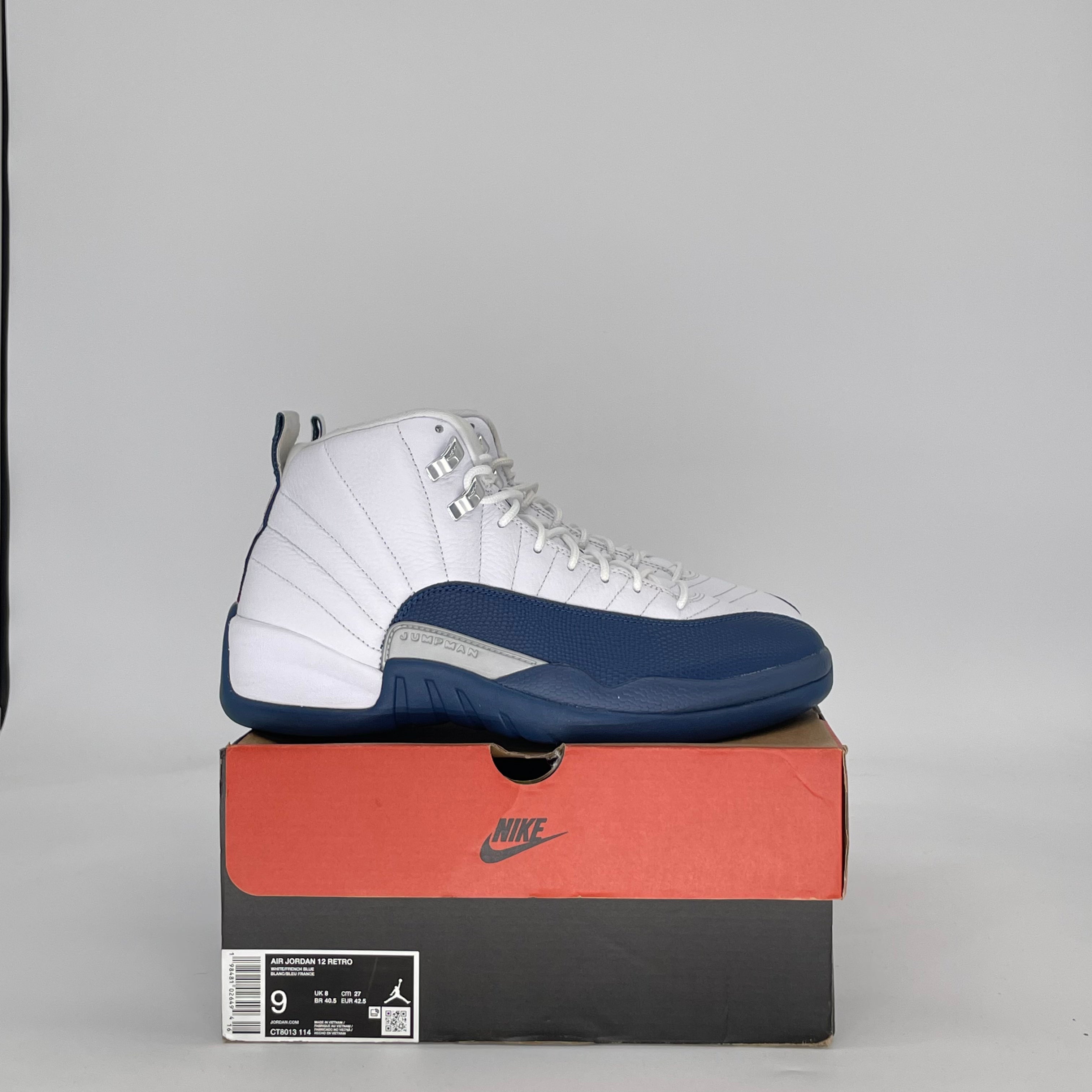 AIR JORDAN 12 FRENCH BLUE CT8013-114 SIZE 9/10.5W