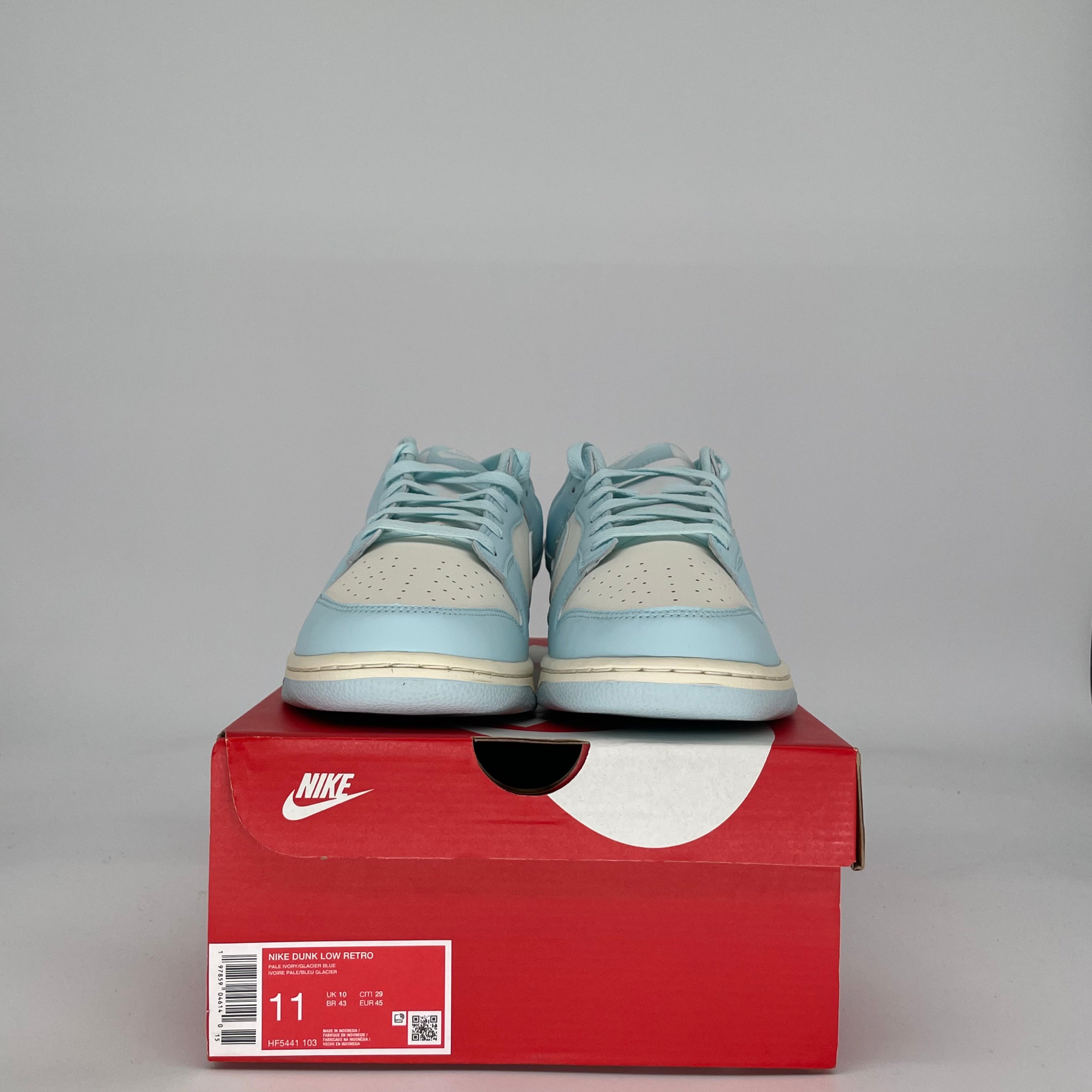 NIKE DUNK LOW GLACIER BLUE PALE IVORY HF5441-103 SIZE 11/12.5W