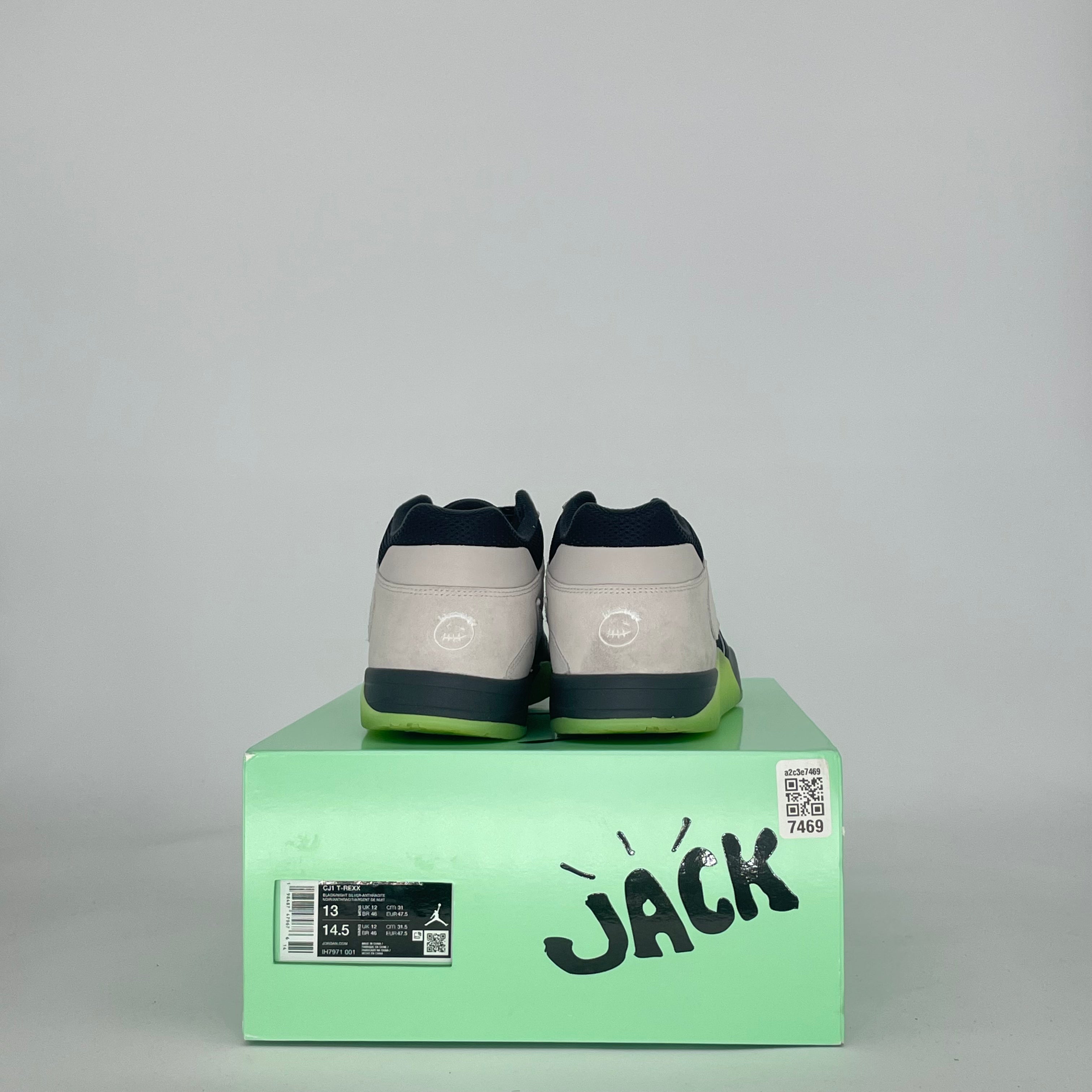 AIR JORDAN JUMPMAN JACK TR TRAVIS SCOTT X CHASE B BLACK NIGHT SILVER IH7971-001 SIZE 13/14.5W