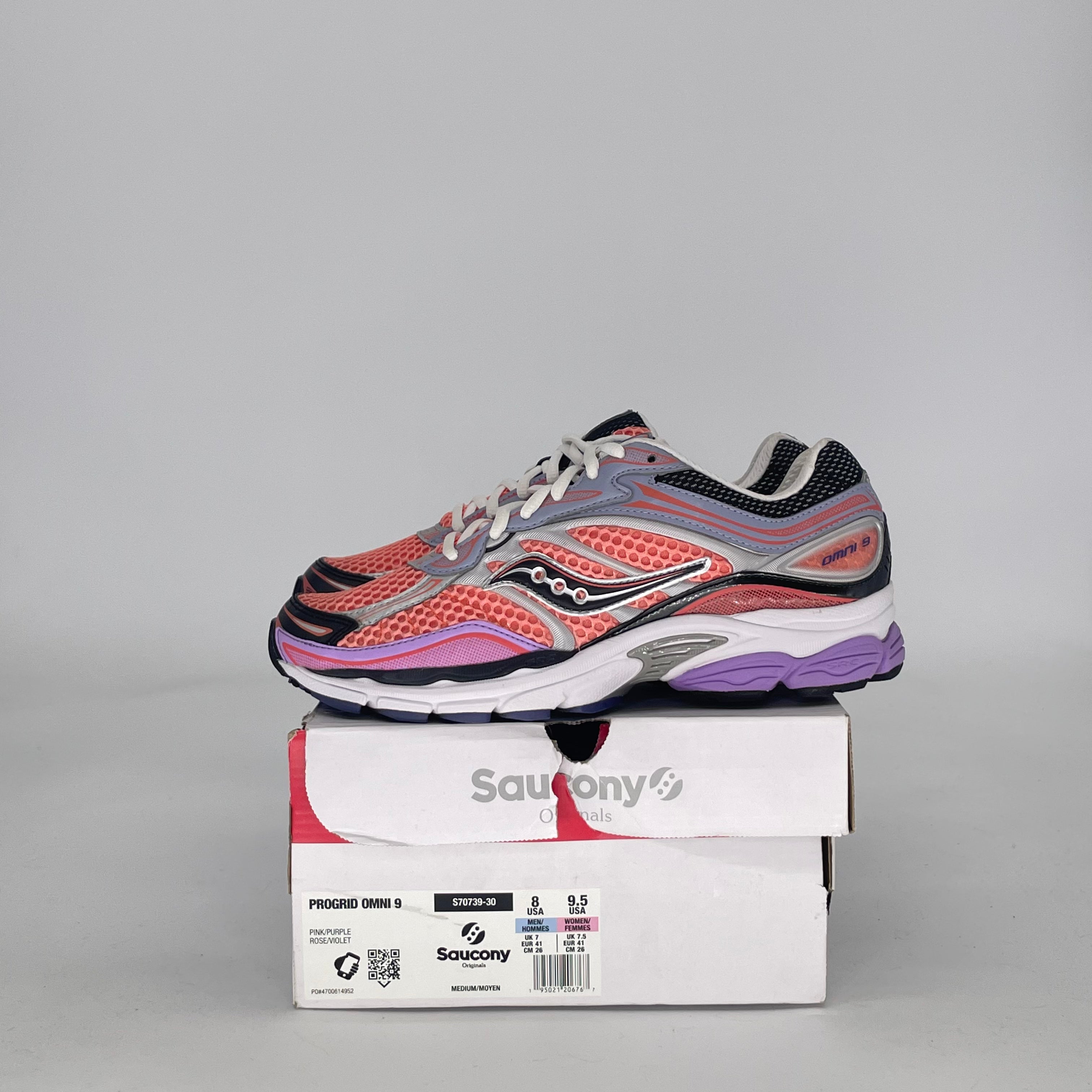SAUCONY PROGRID OMNI 9 PINK PURPLE S70739-30 SIZE 8/9.5W