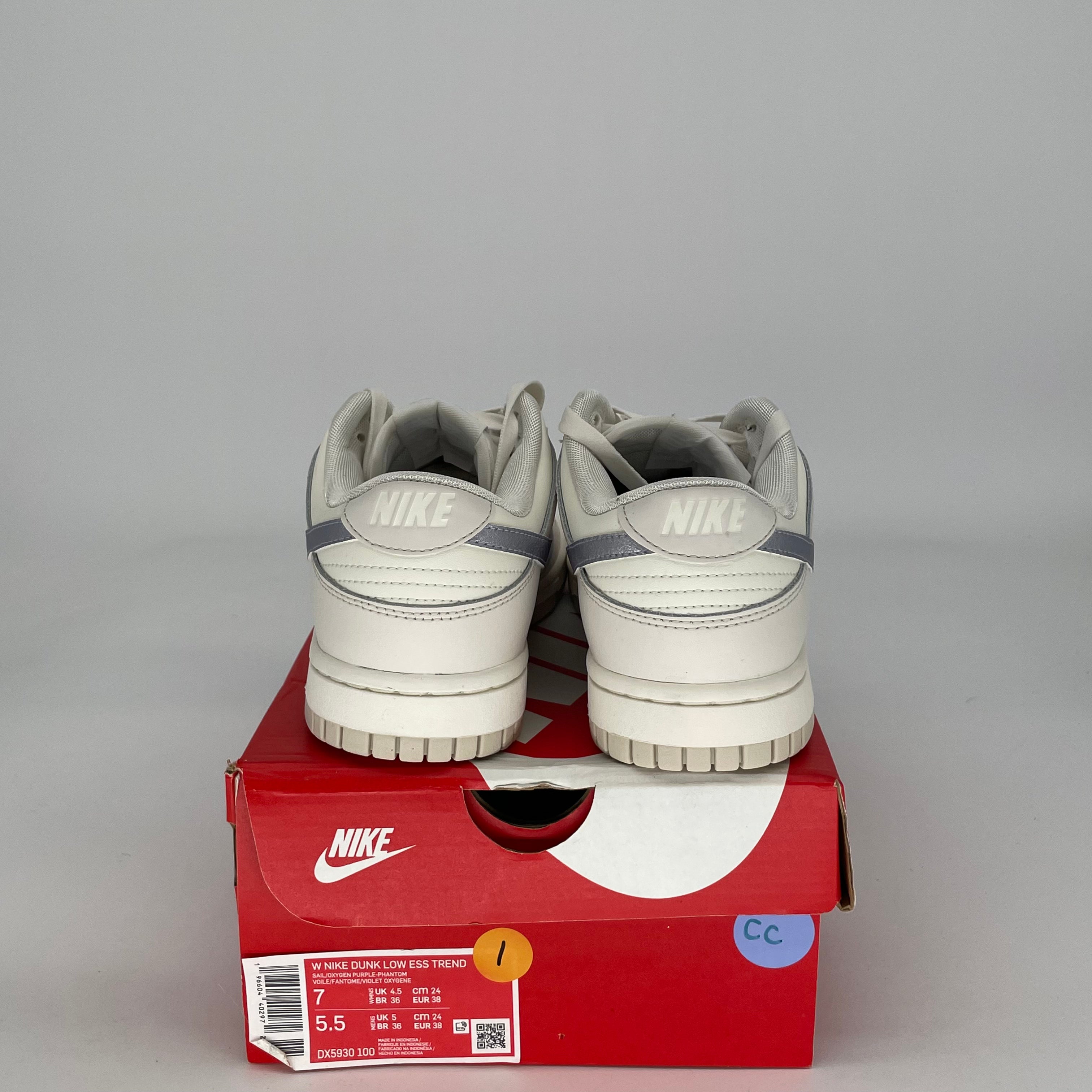 NIKE DUNK LOW SAIL OXYGEN PURPLE W DX5930-100 SIZE 5.5/7W