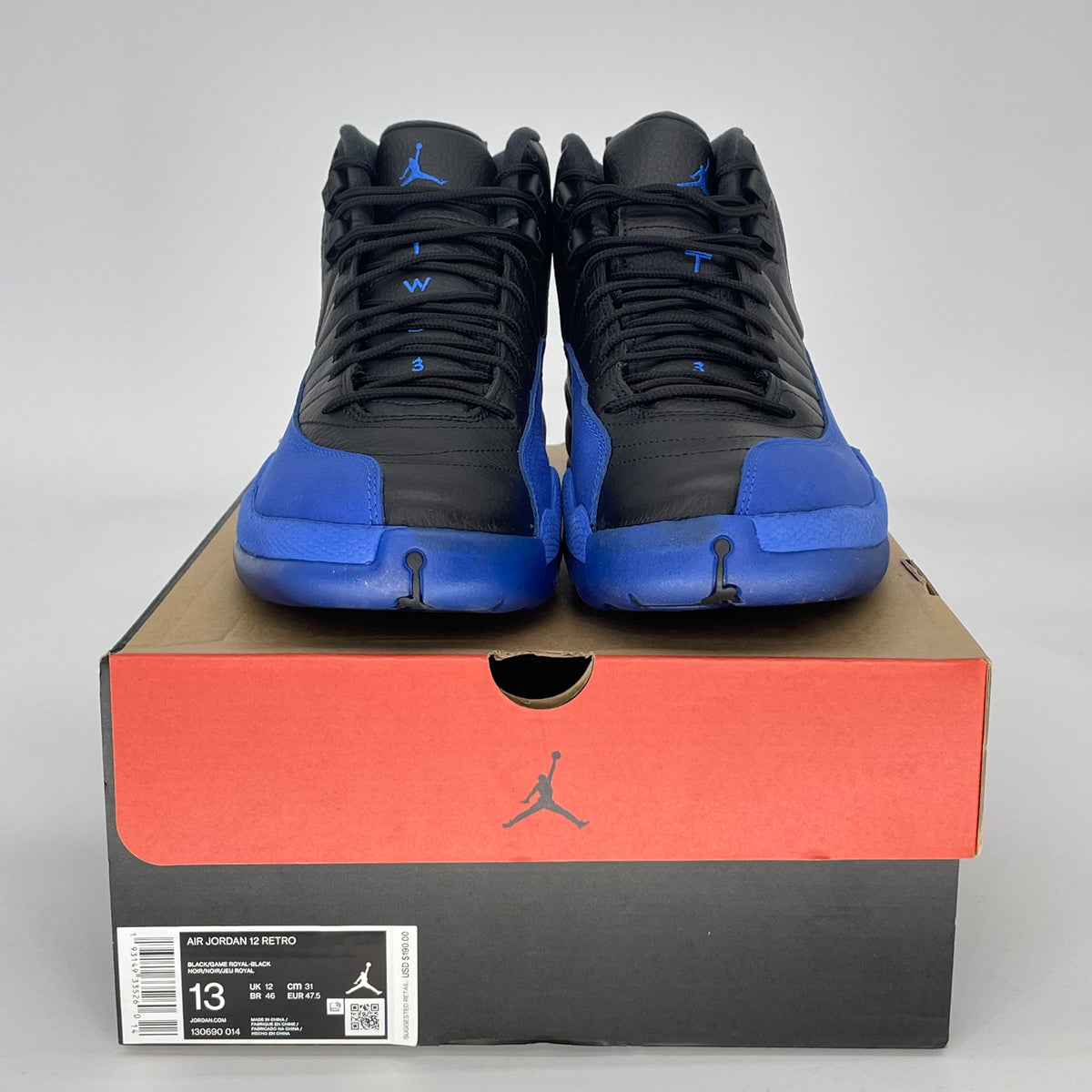 Jordan 12 Retro Black Game Royal