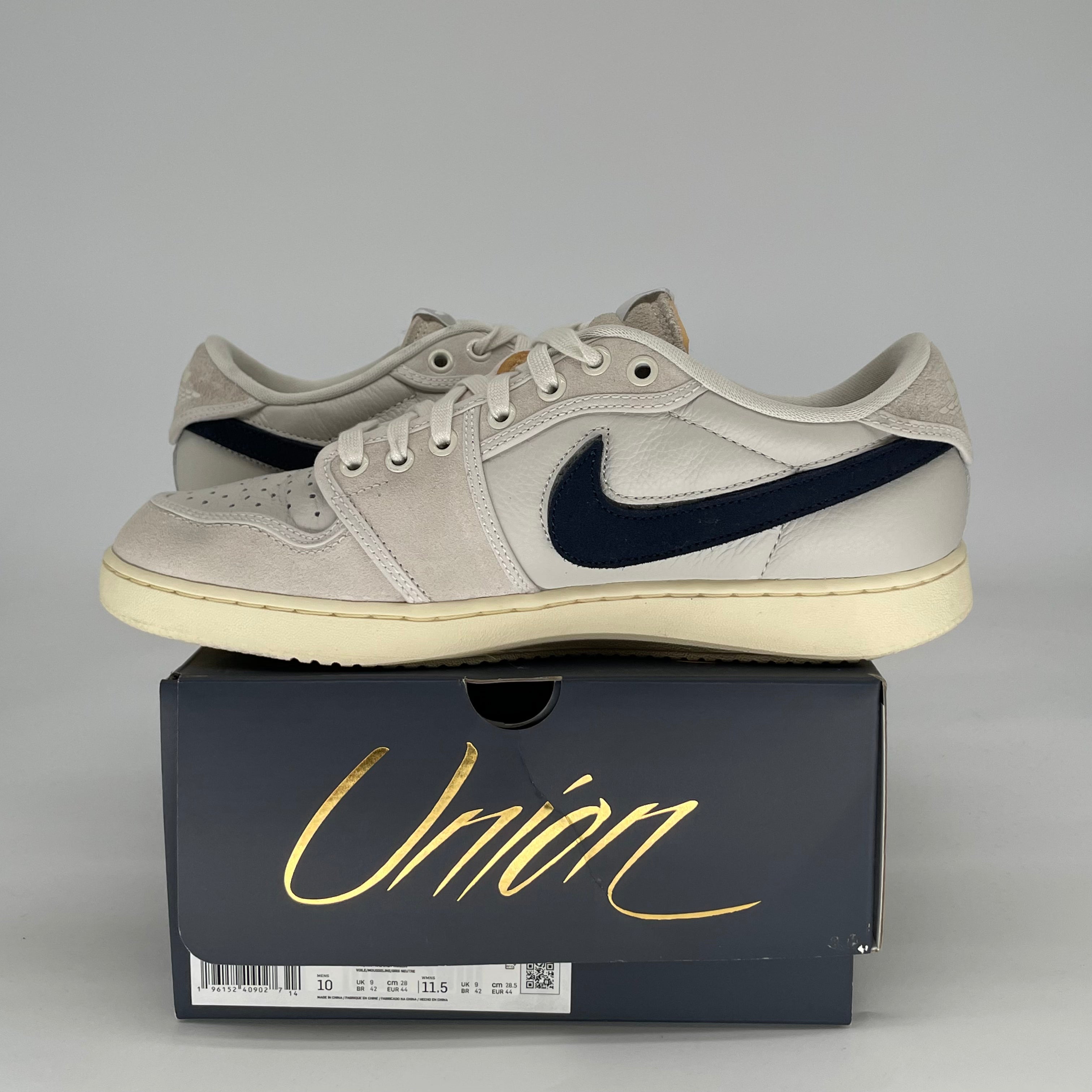 AIR JORDAN 1 LOW UNION AJKO SAIL LEATHER DZ4864-100 SIZE 10/11.5W