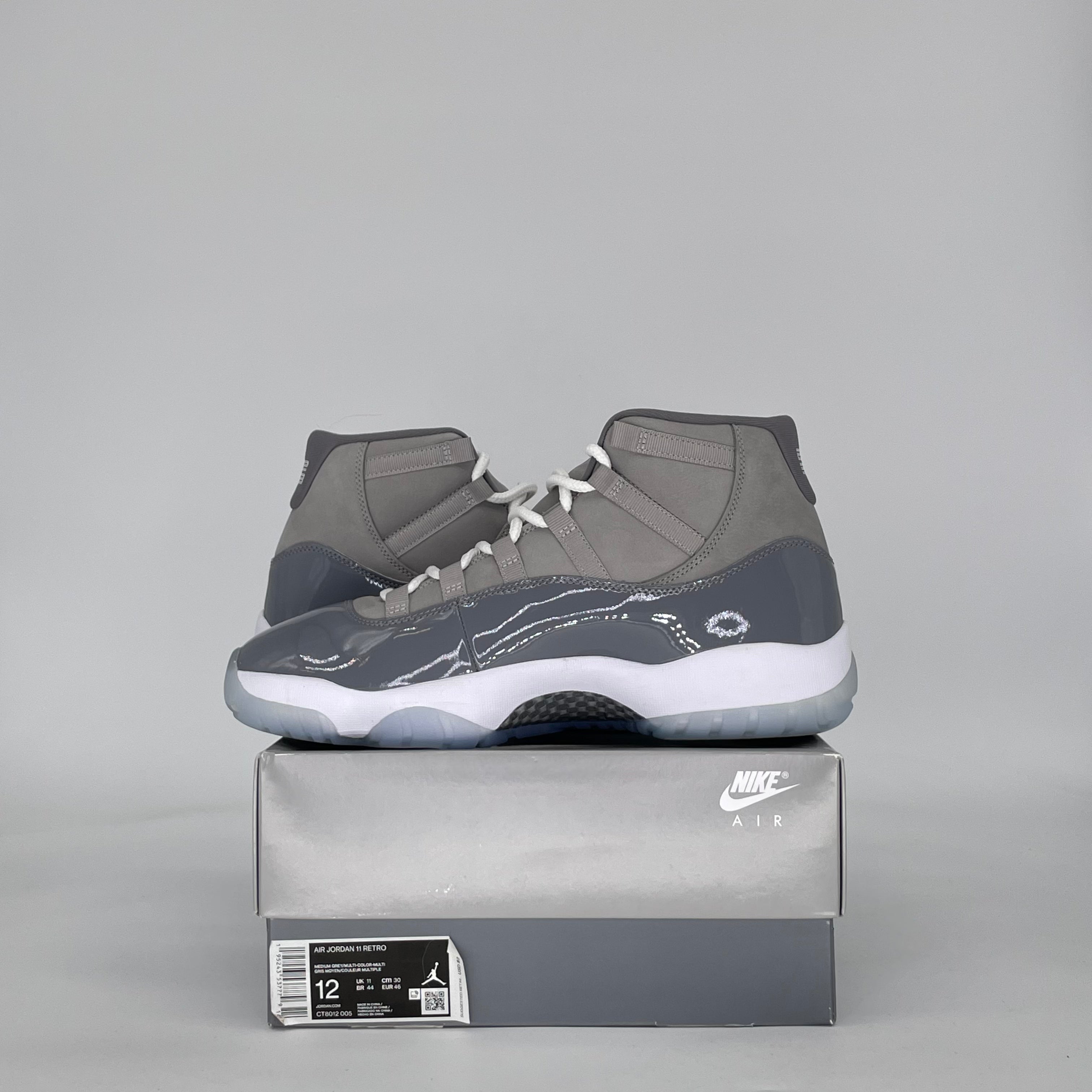 AIR JORDAN 11 COOL GREY (2021) CT8012-005 SIZE 12/13.5W
