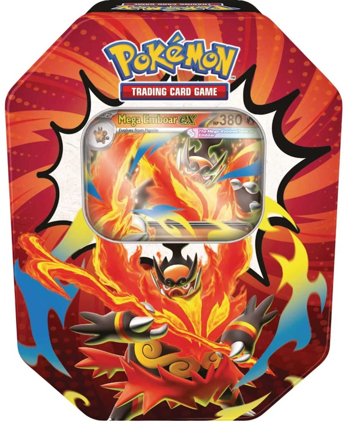 Pokémon Ascended Heroes Mega Emboar ex Tin