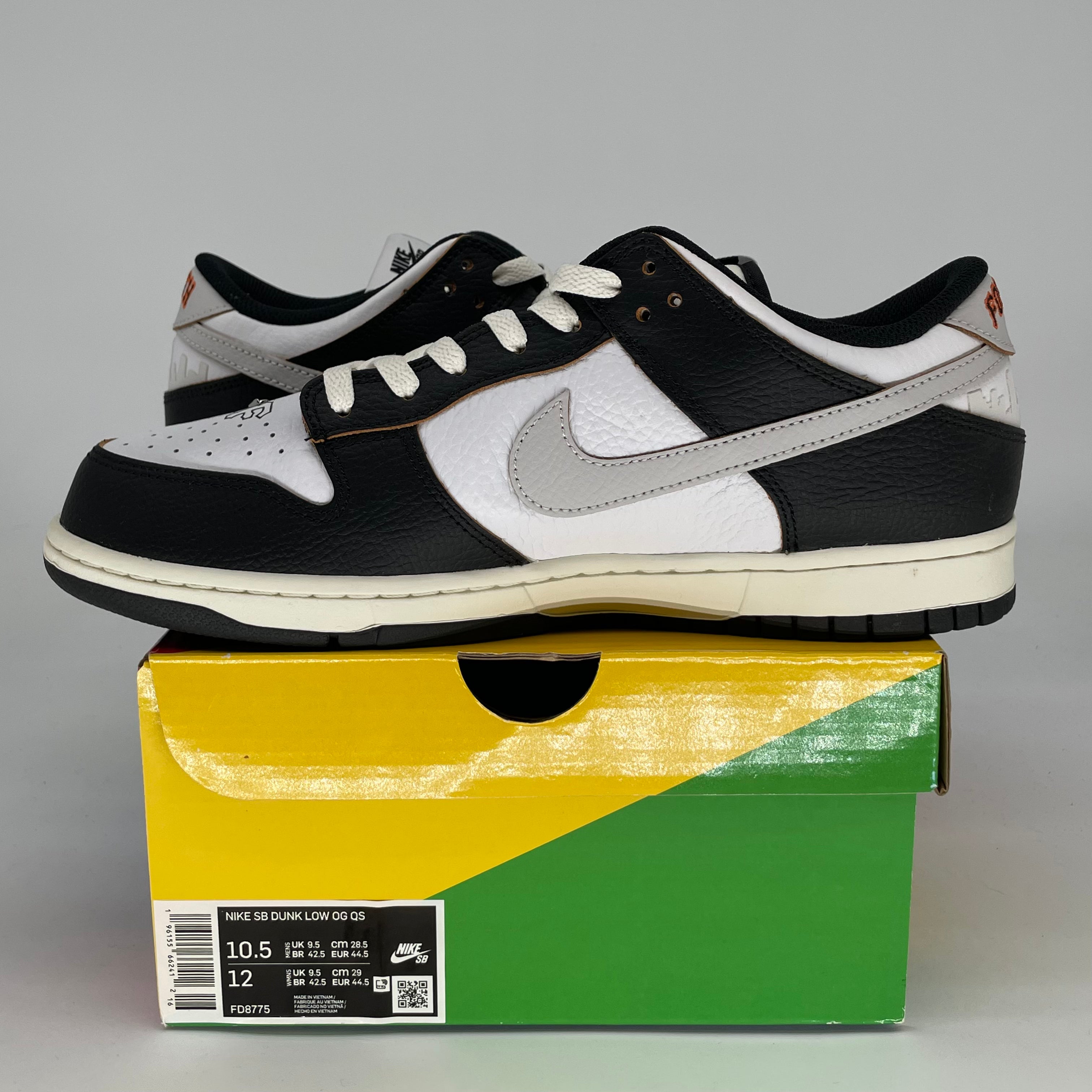 NIKE SB DUNK LOW HUF SAN FRANCISCO FD8775-001 SIZE 10.5/12W