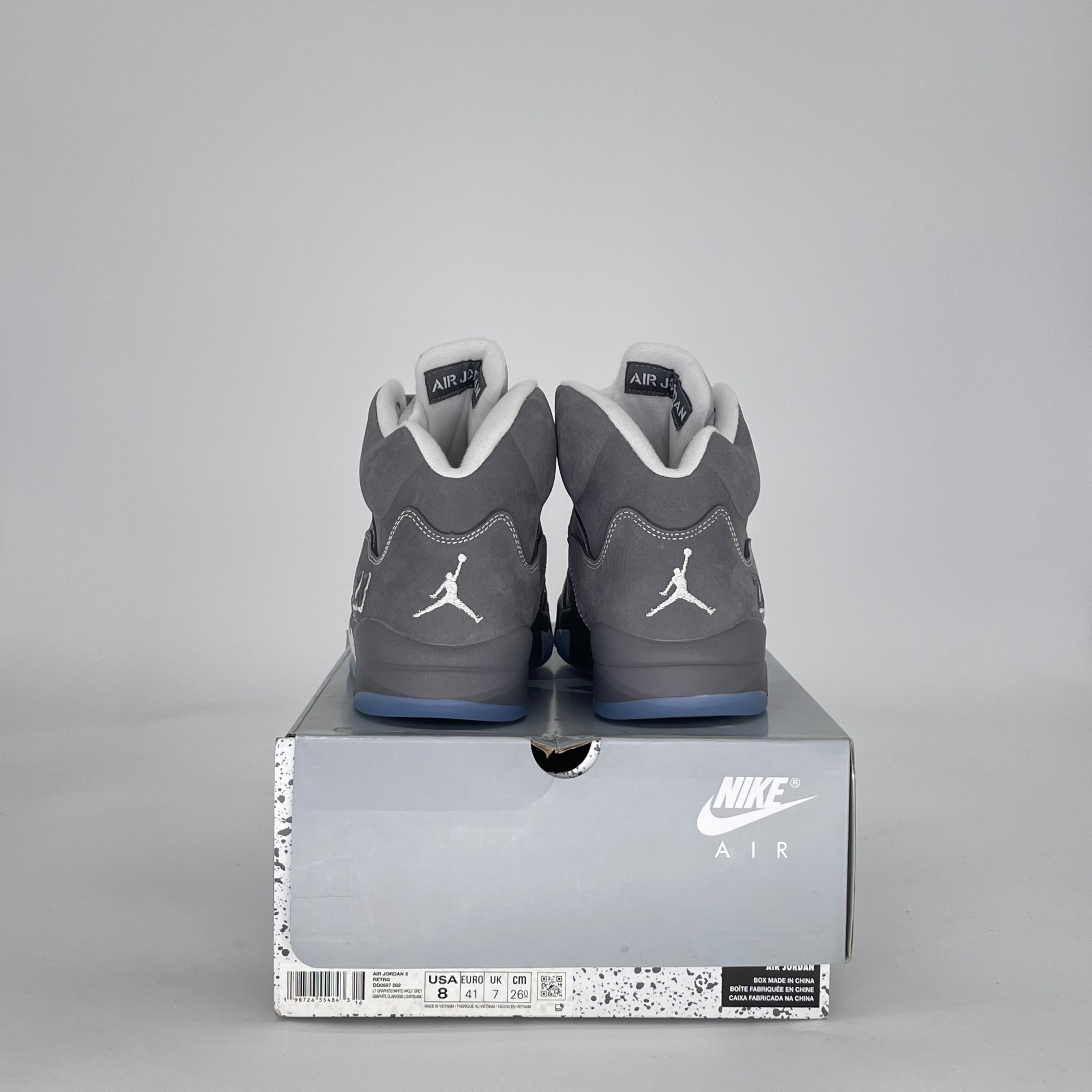 AIR JORDAN 5 WOLF GREY DD0587-002 SIZE 8/9.5W