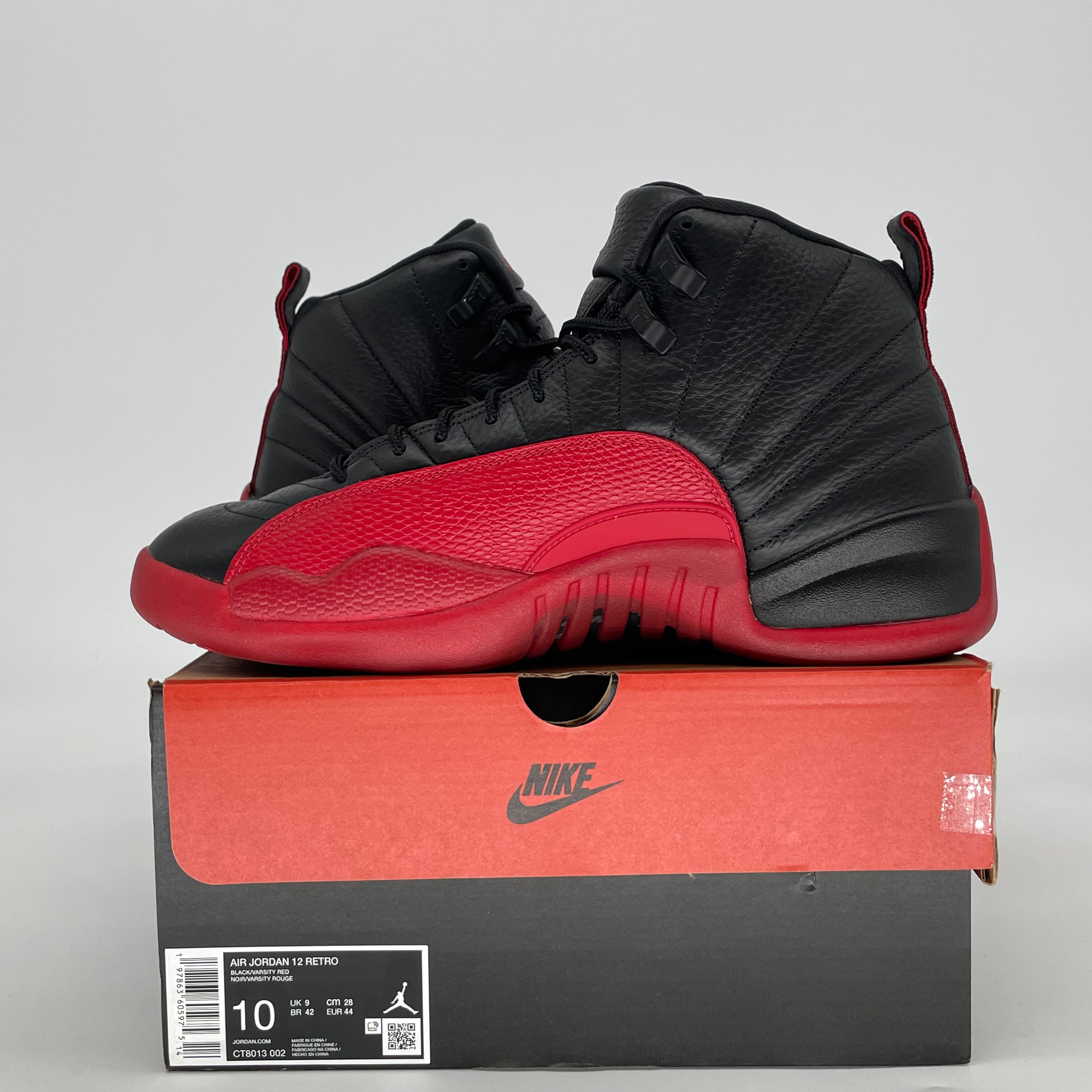 AIR JORDAN 12 FLU GAME CT8013-002 SIZE 10/11.5W