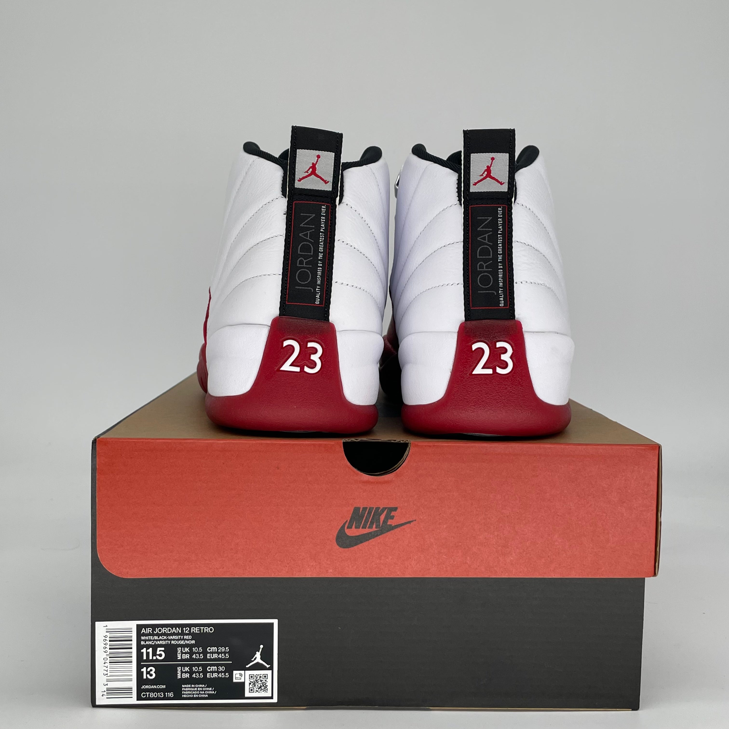 AIR JORDAN 12 CHERRY CT8013-116 SIZE 11.5/13W