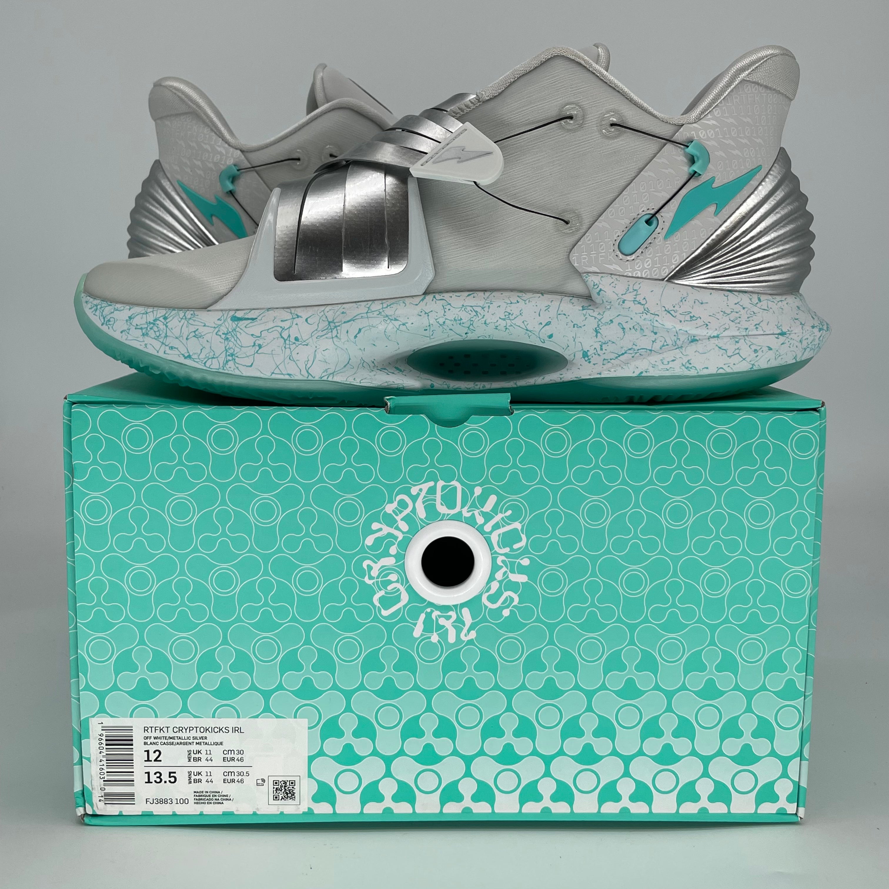 NIKE RTFKT CRYPTOKICKS IRL ICE FJ3883-100 SIZE 12/13.5W