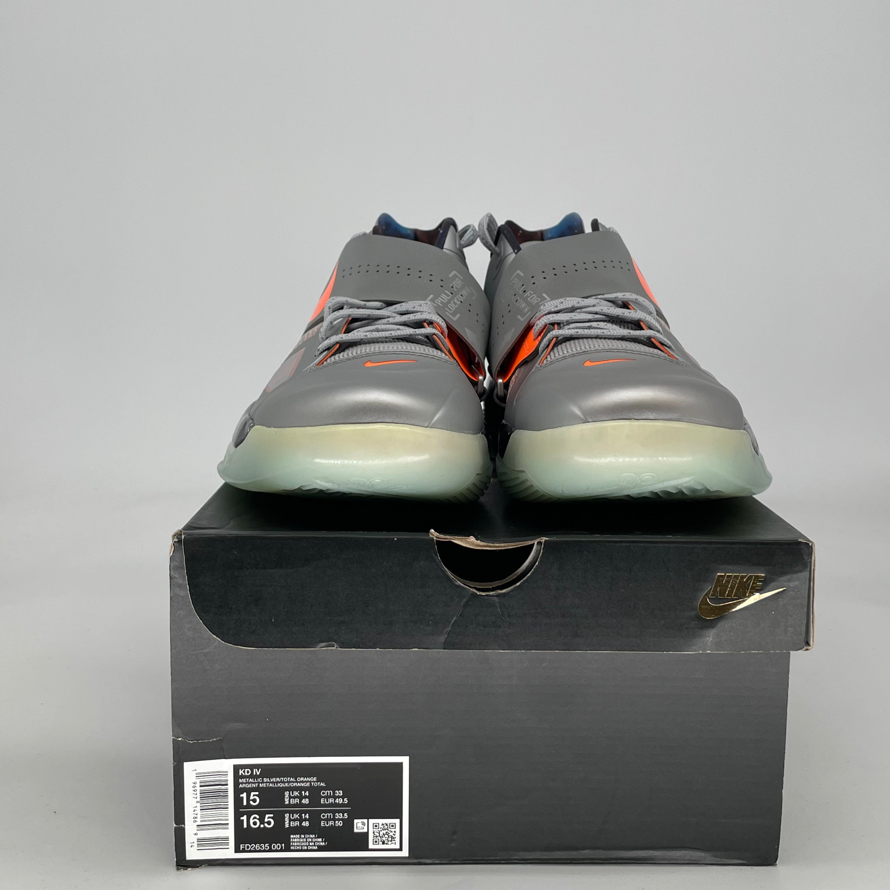 NIKE KD 4 GALAXY FD2635-001 SIZE 15/16.5W