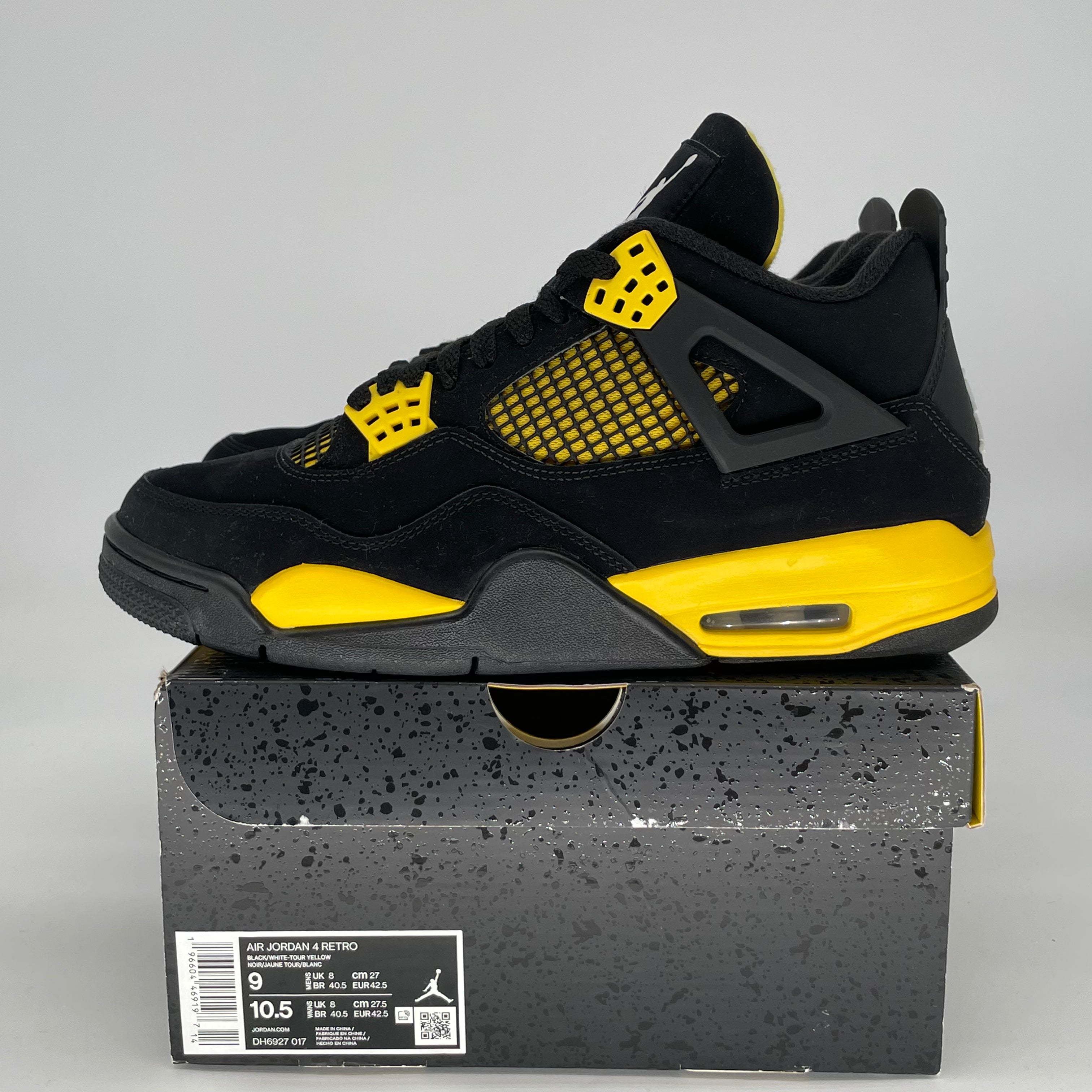 AIR JORDAN 4 THUNDER DH6927-017 SIZE 9/10.5W
