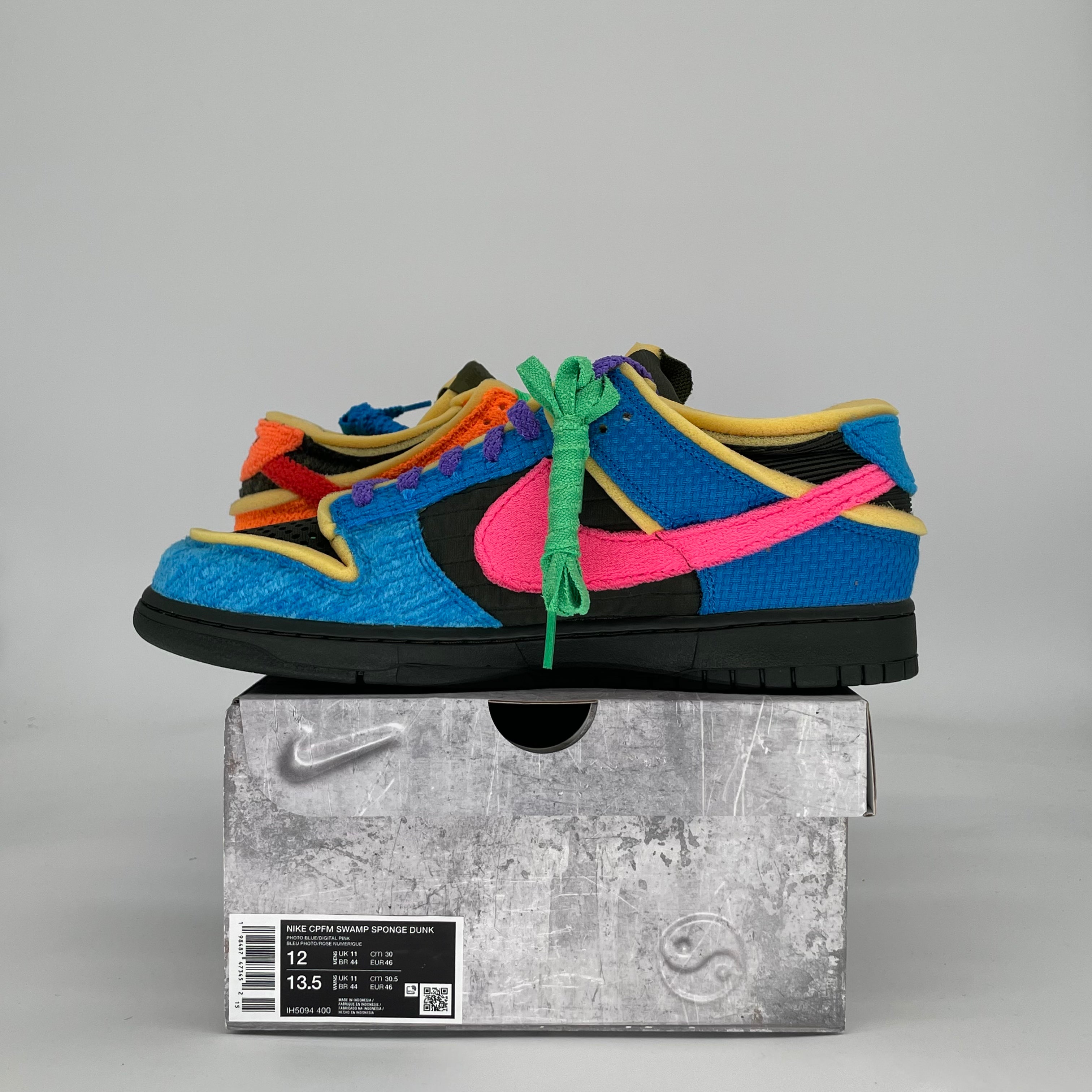 NIKE DUNK LOW CPFM SWAMP SPONGE PHOTO BLUE IH5094-400 SIZE 12/13.5W