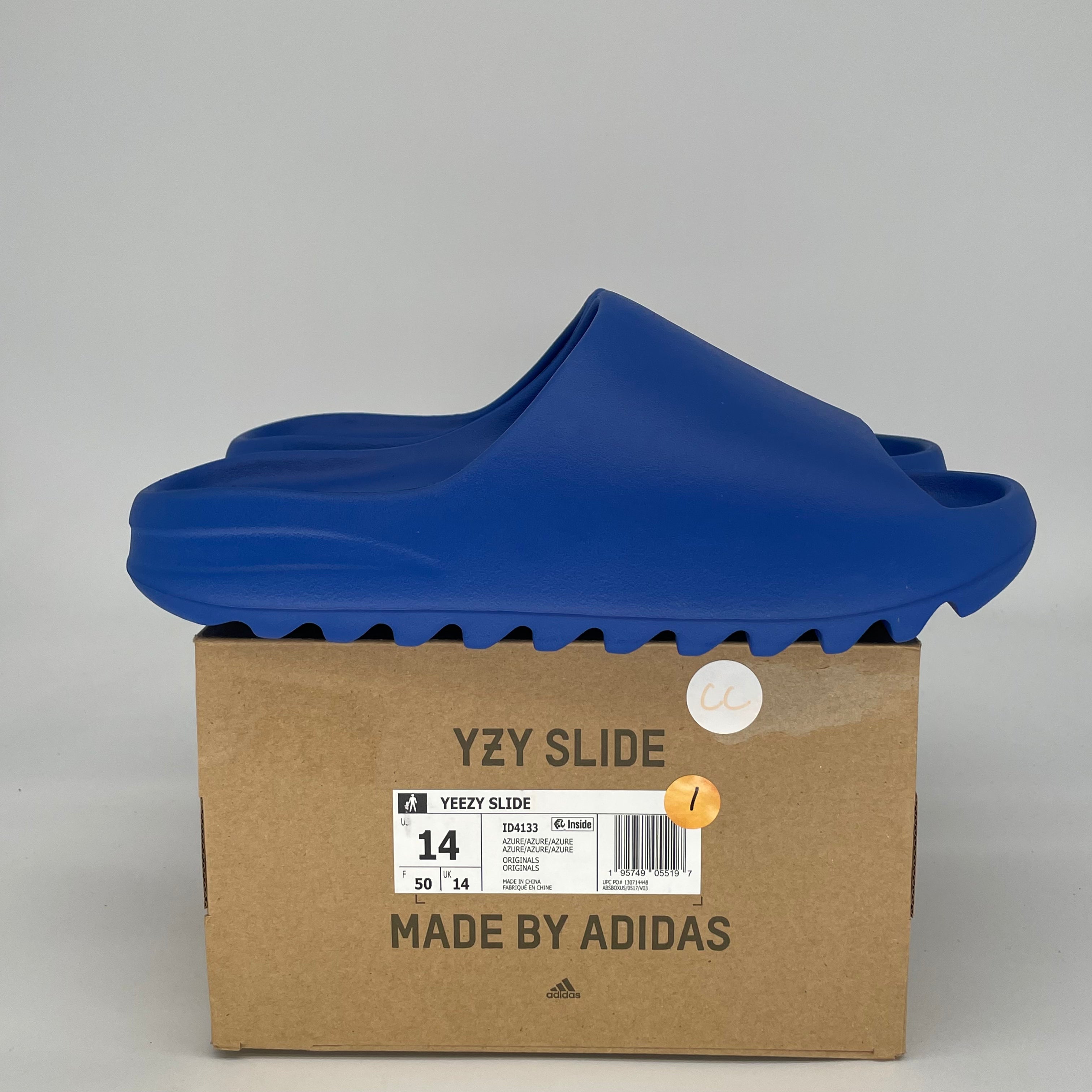 ADIDAS YEEZY SLIDE AZURE ID4133 SIZE 14/15.5W