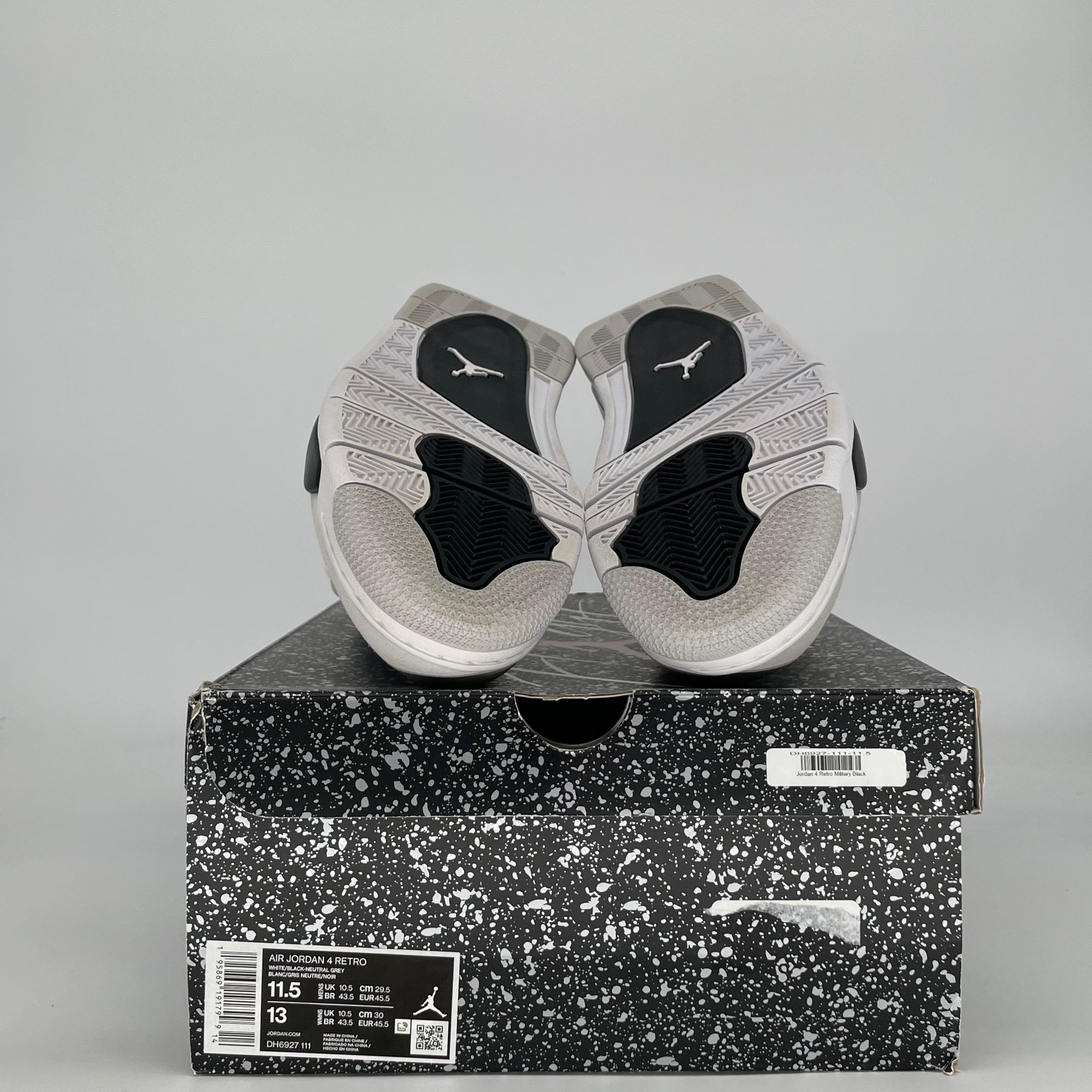 AIR JORDAN 4 MILITARY BLACK DH6927-111 SIZE 11.5/13W