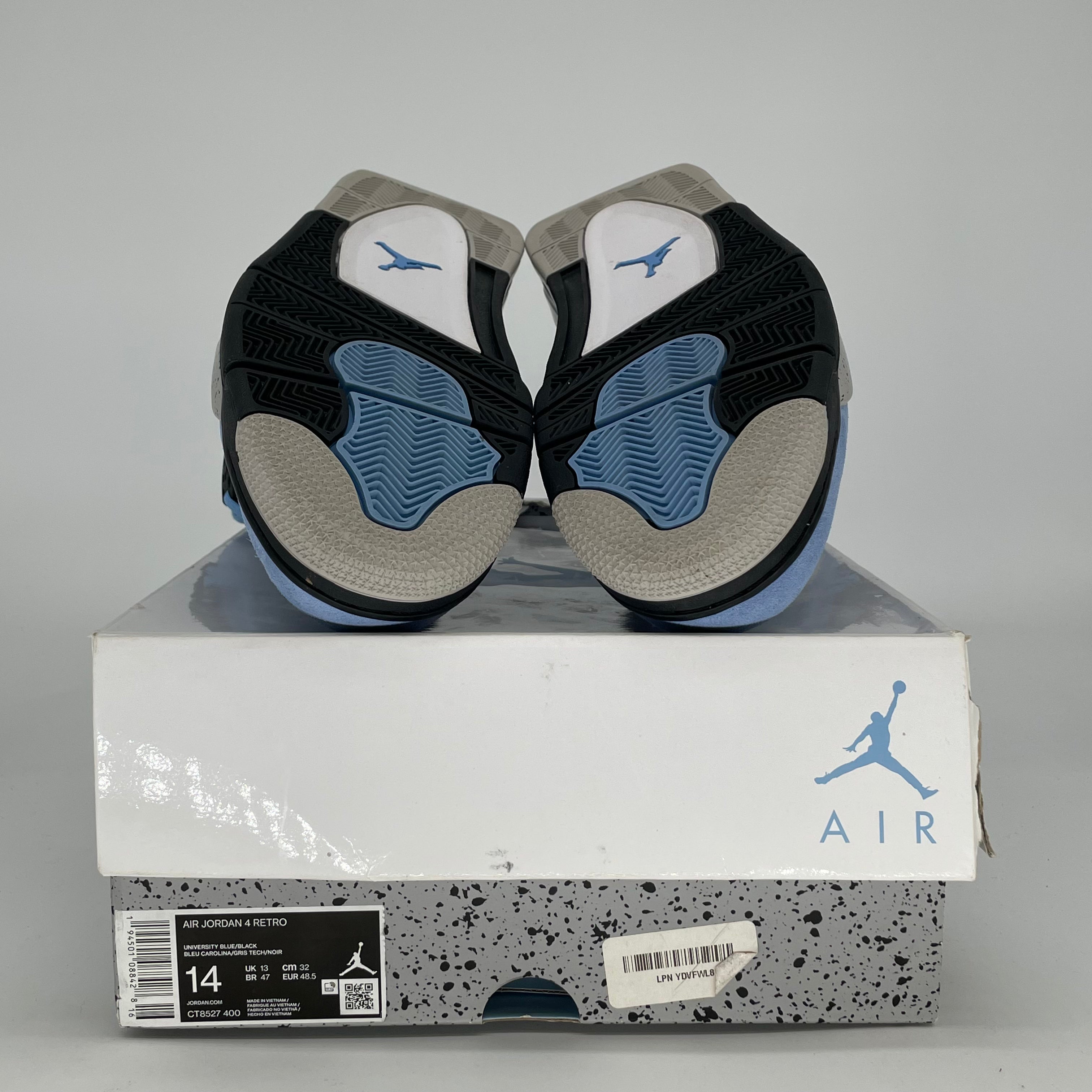 AIR JORDAN 4 UNIVERSITY BLUE CT8527-400 SIZE 14/15.5W