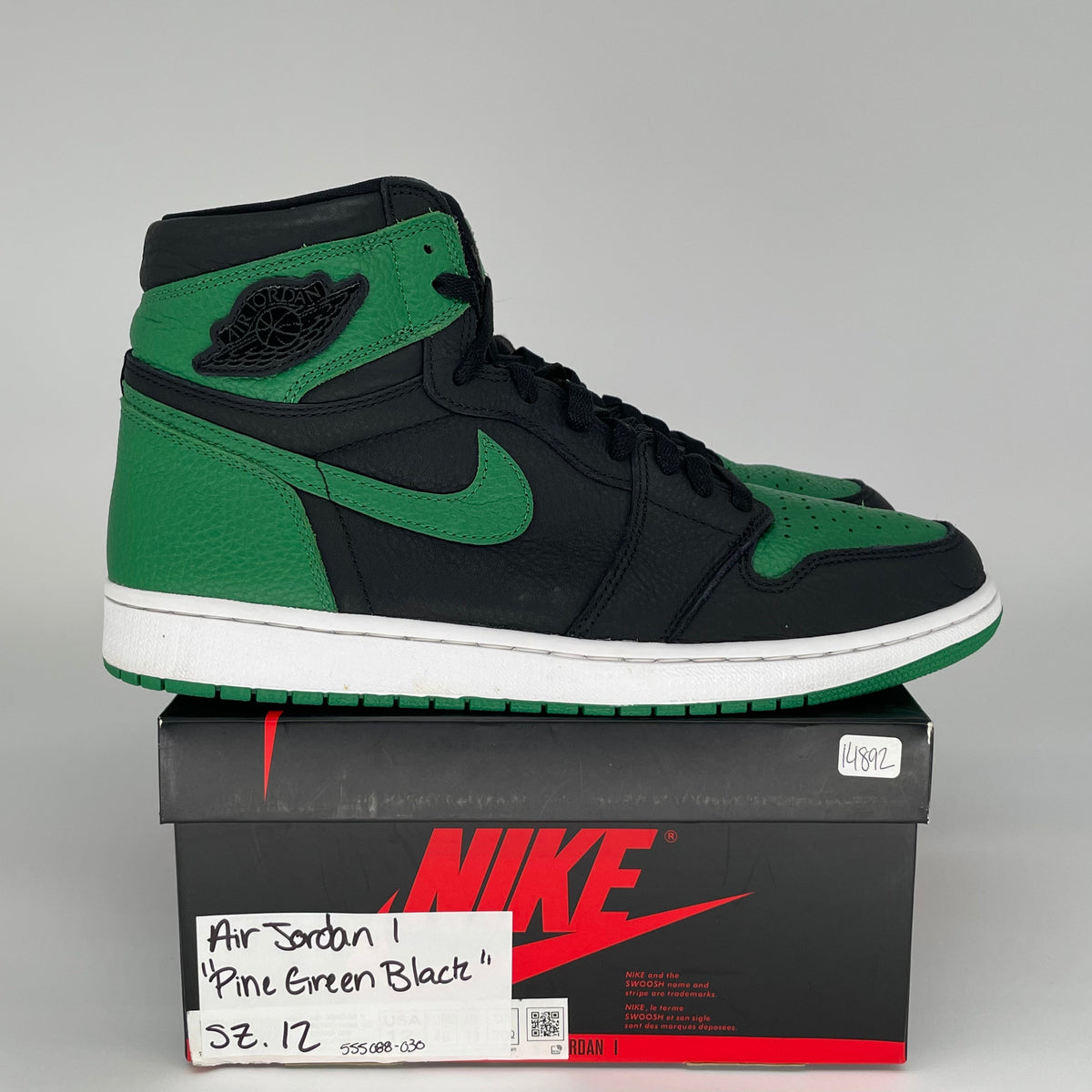 Jordan 1 Retro High Pine Green Black