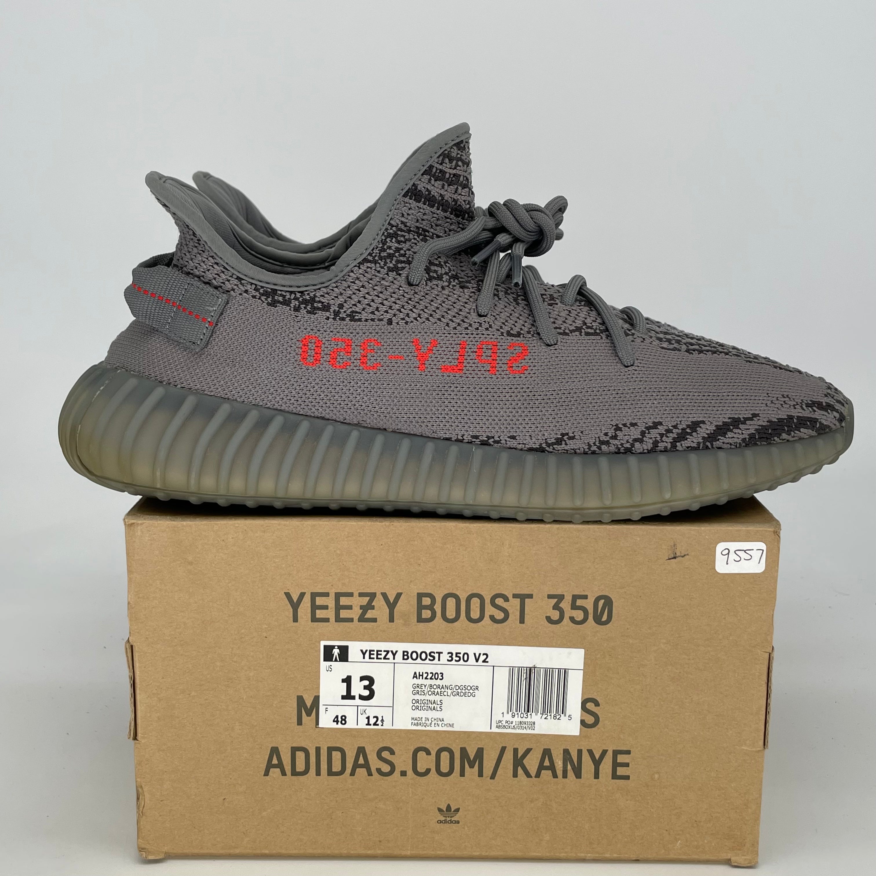 ADIDAS YEEZY 350 V2 BELUGA 2.0 AH2203 SIZE 13/14.5W
