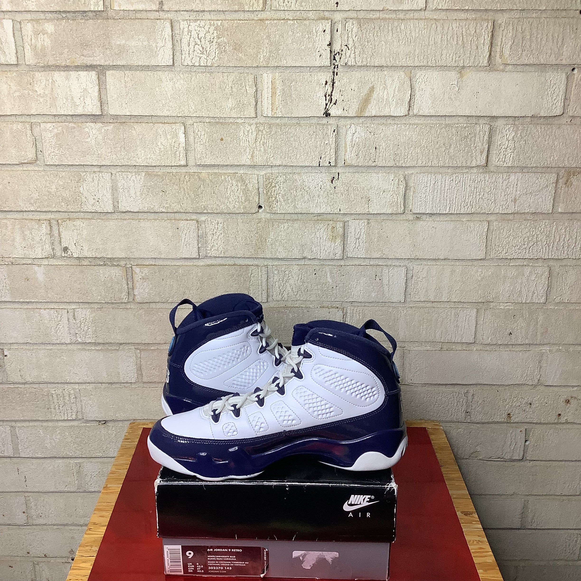 AIR JORDAN 9 PEARL BLUE SIZE 9/10.5W 302370-145