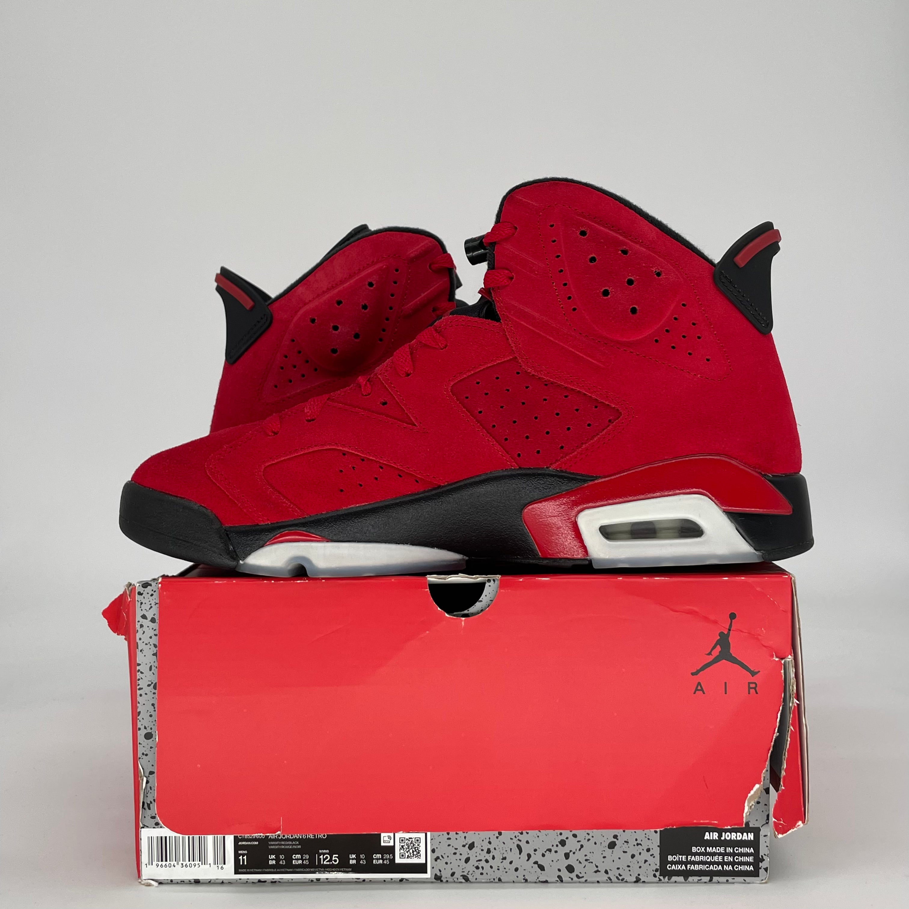 AIR JORDAN 6 TORO BRAVO CT8529-600 SIZE 11/12.5W