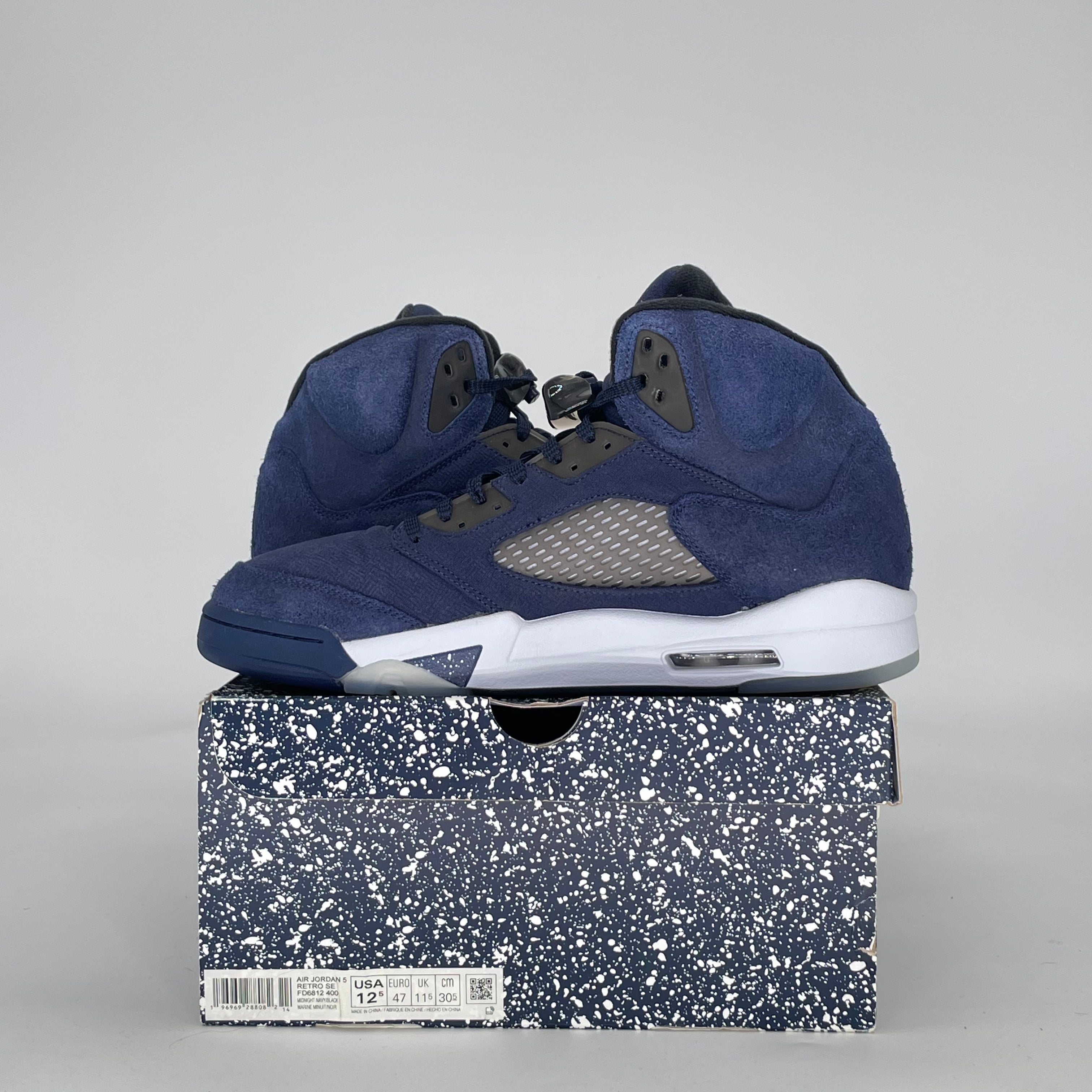 AIR JORDAN 5 MIDNIGHT NAVY FD6812-400 SIZE 12.5/14W
