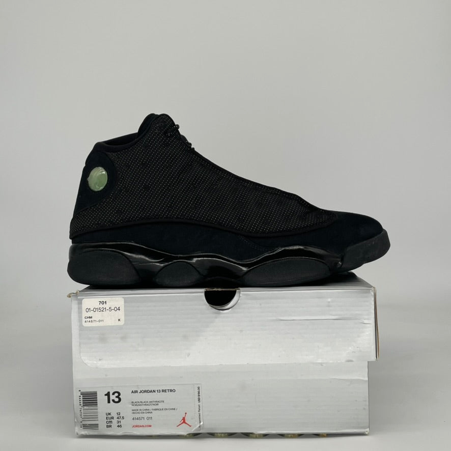 AIR JORDAN 13 BLACK CAT 414571-011 SIZE 13/14.5W