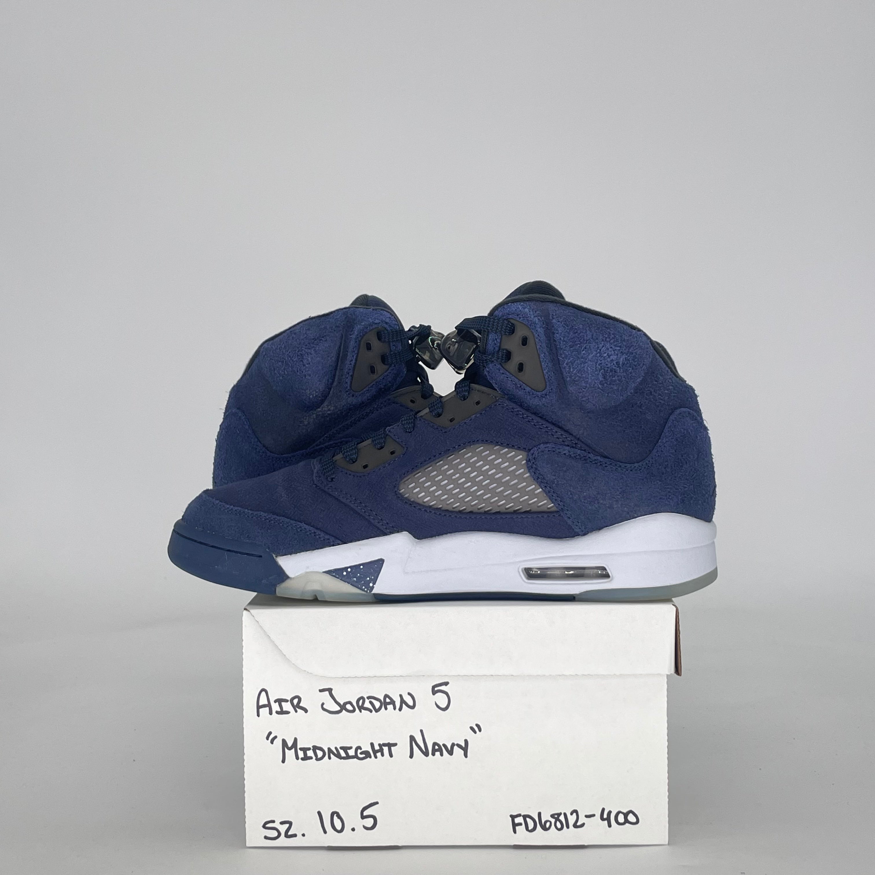 AIR JORDAN 5 MIDNIGHT NAVY FD6812-400 SIZE 10.5/12W