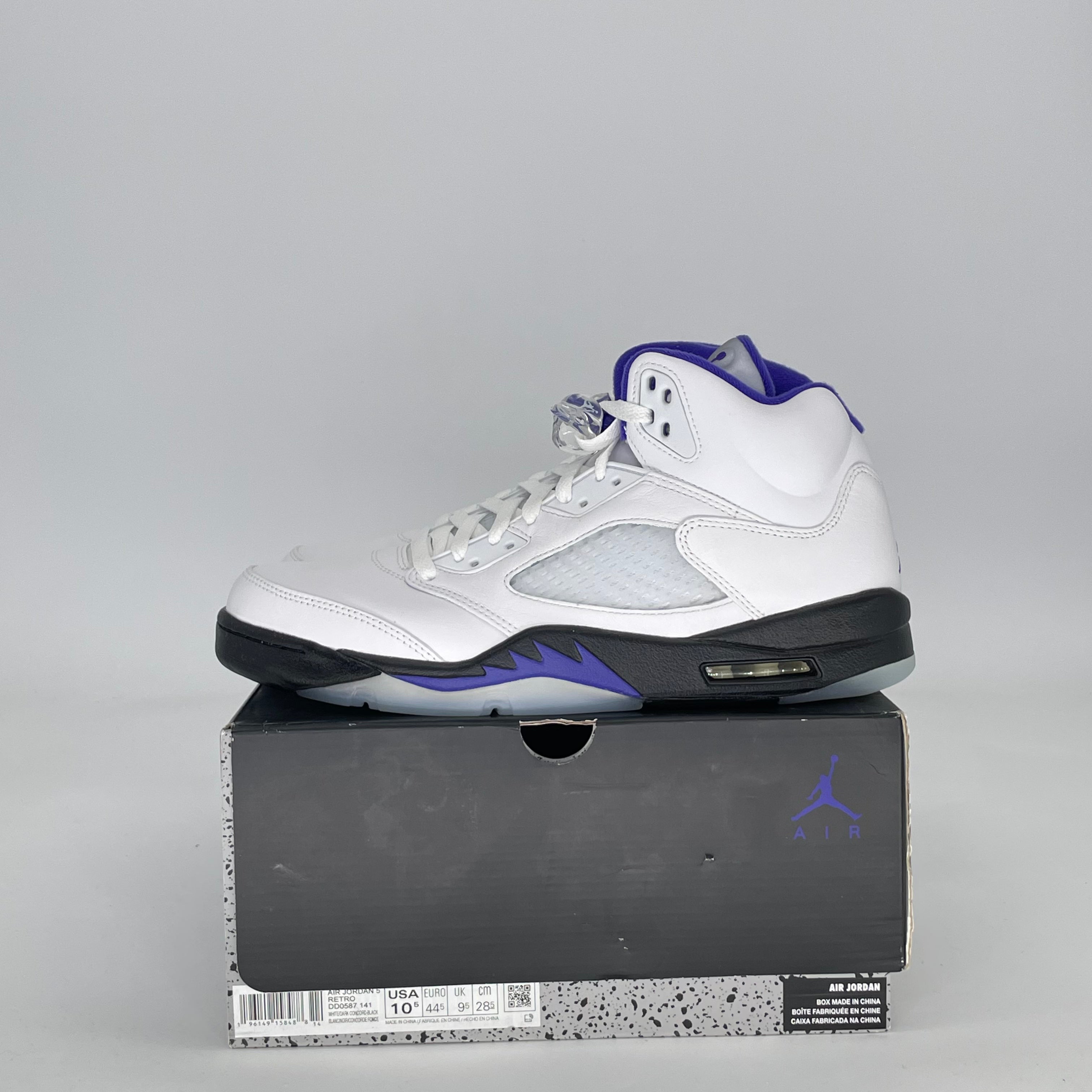 AIR JORDAN 5 DARK CONCORD DD0587-141 SIZE 10.5/12W