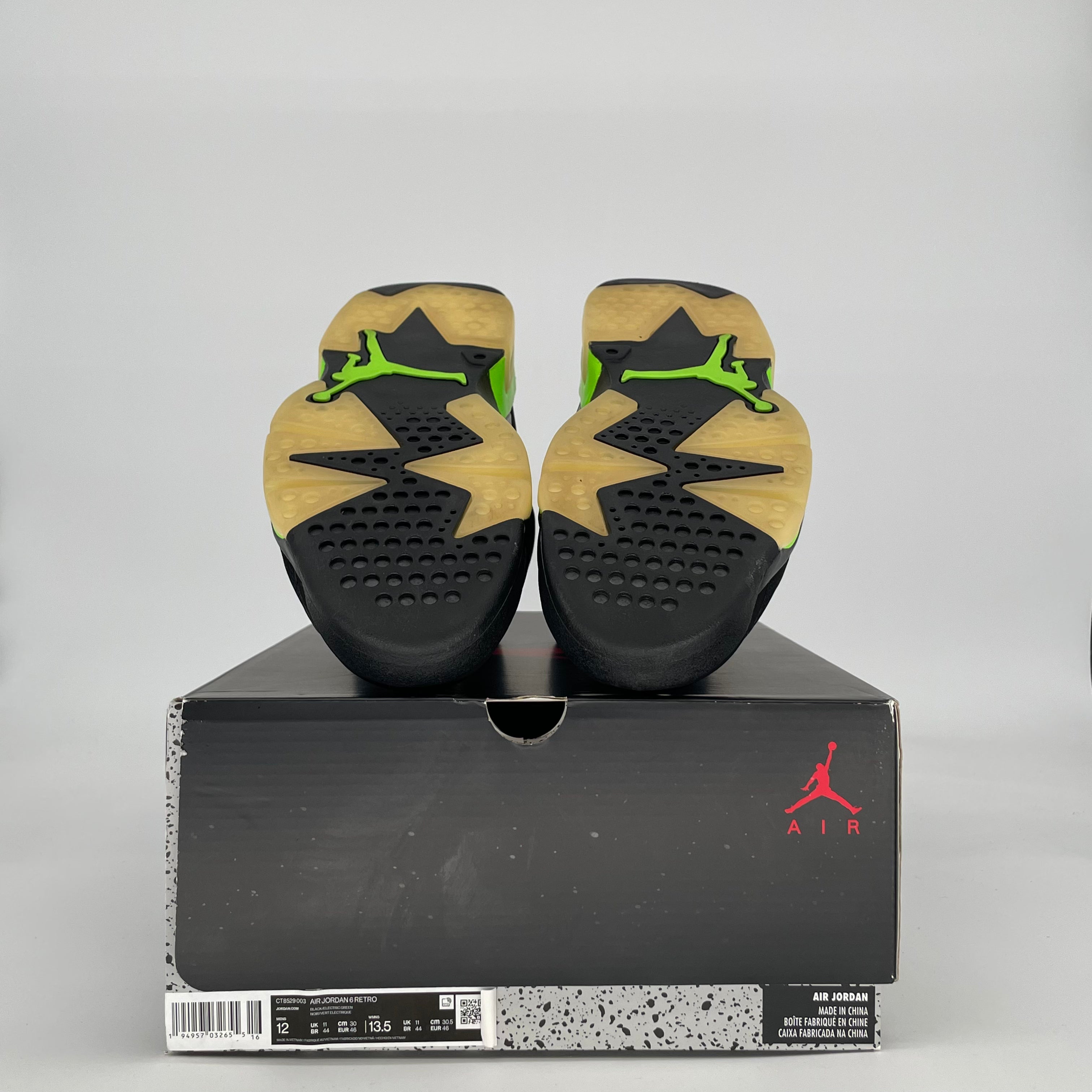 AIR JORDAN 6 ELECTRIC GREEN CT8529-003 SIZE 12/13.5W