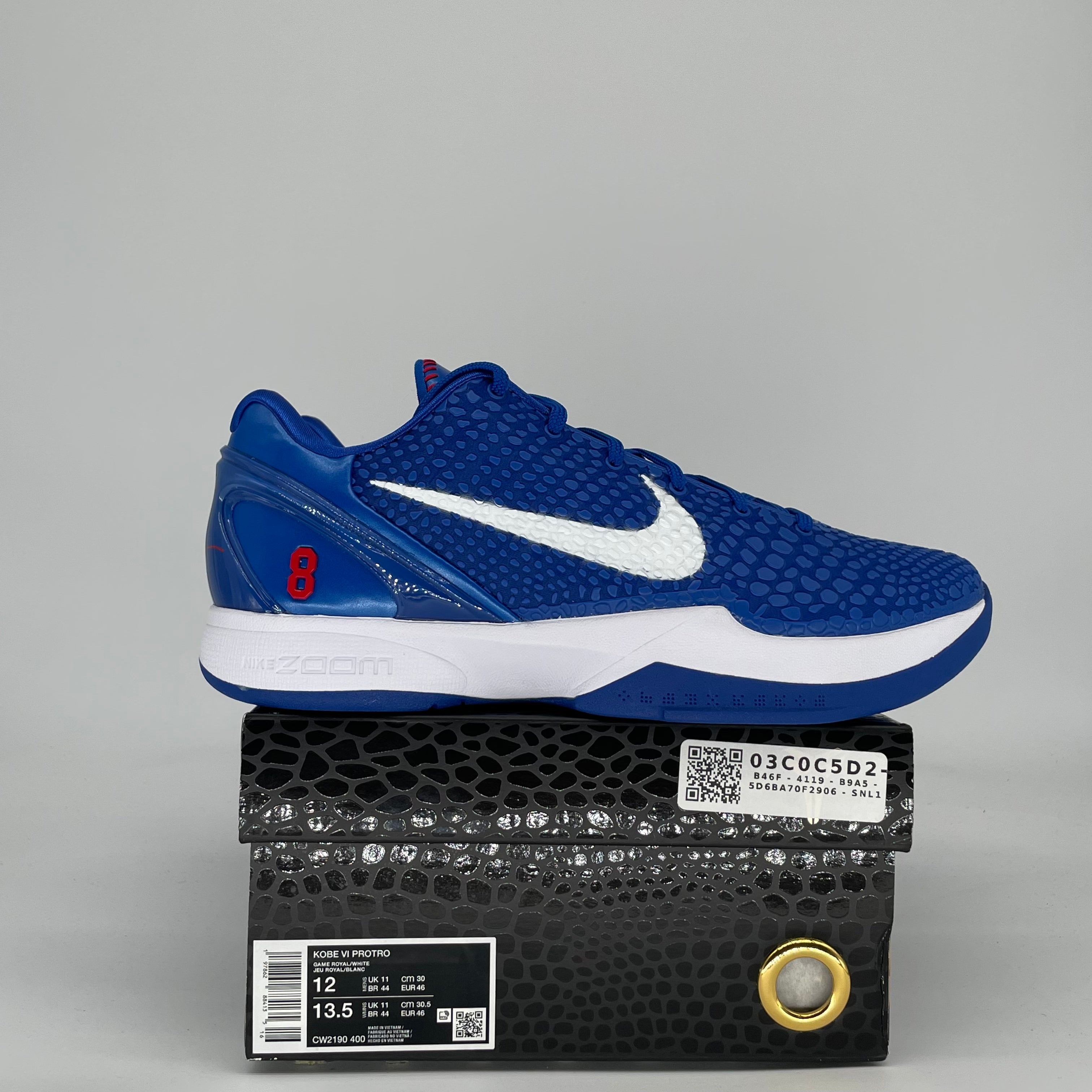 NIKE KOBE 6 PROTRO DODGERS CW2190-400 SIZE 12/13.5W