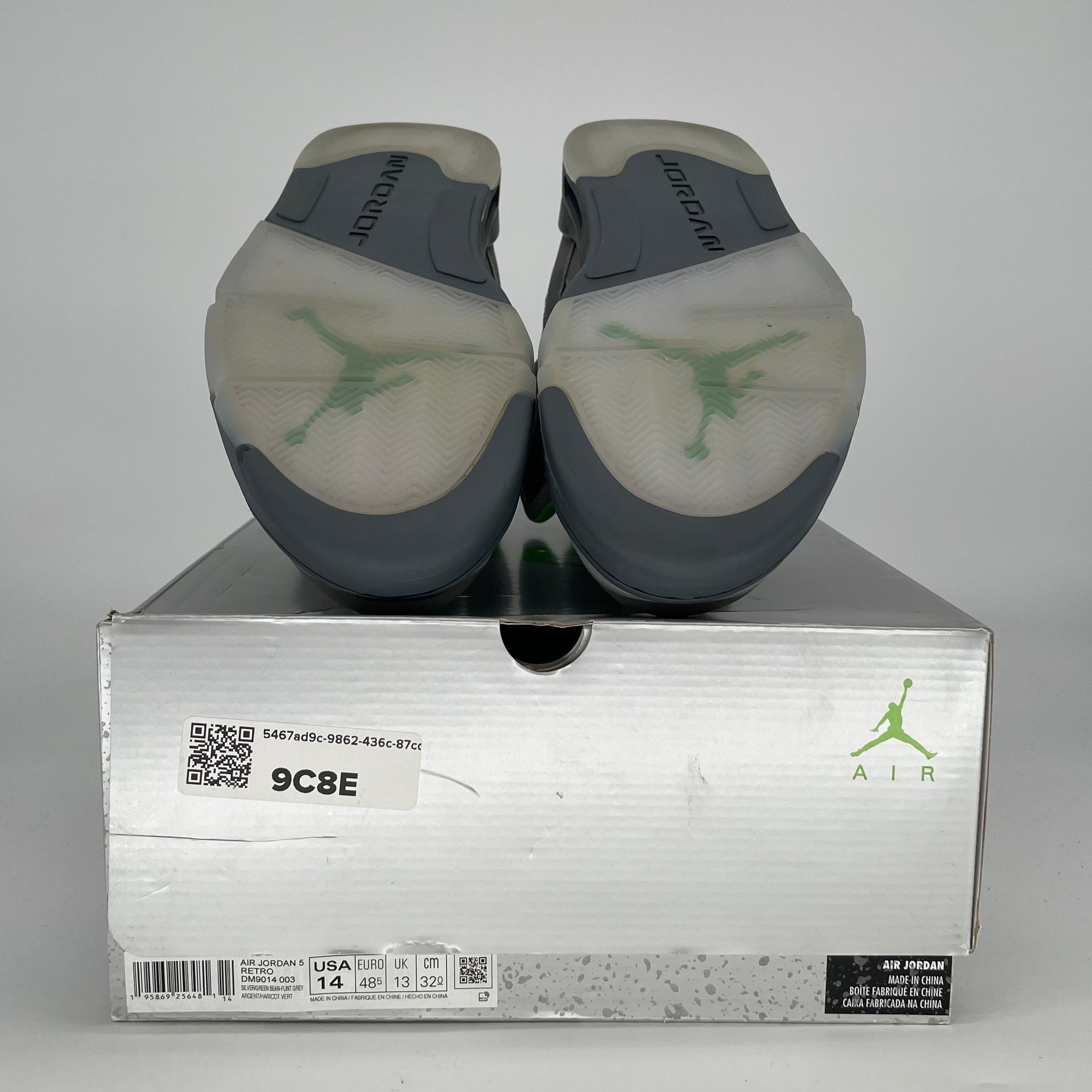 AIR JORDAN 5 GREEN BEAN DM9014-003 SIZE 14/15.5W