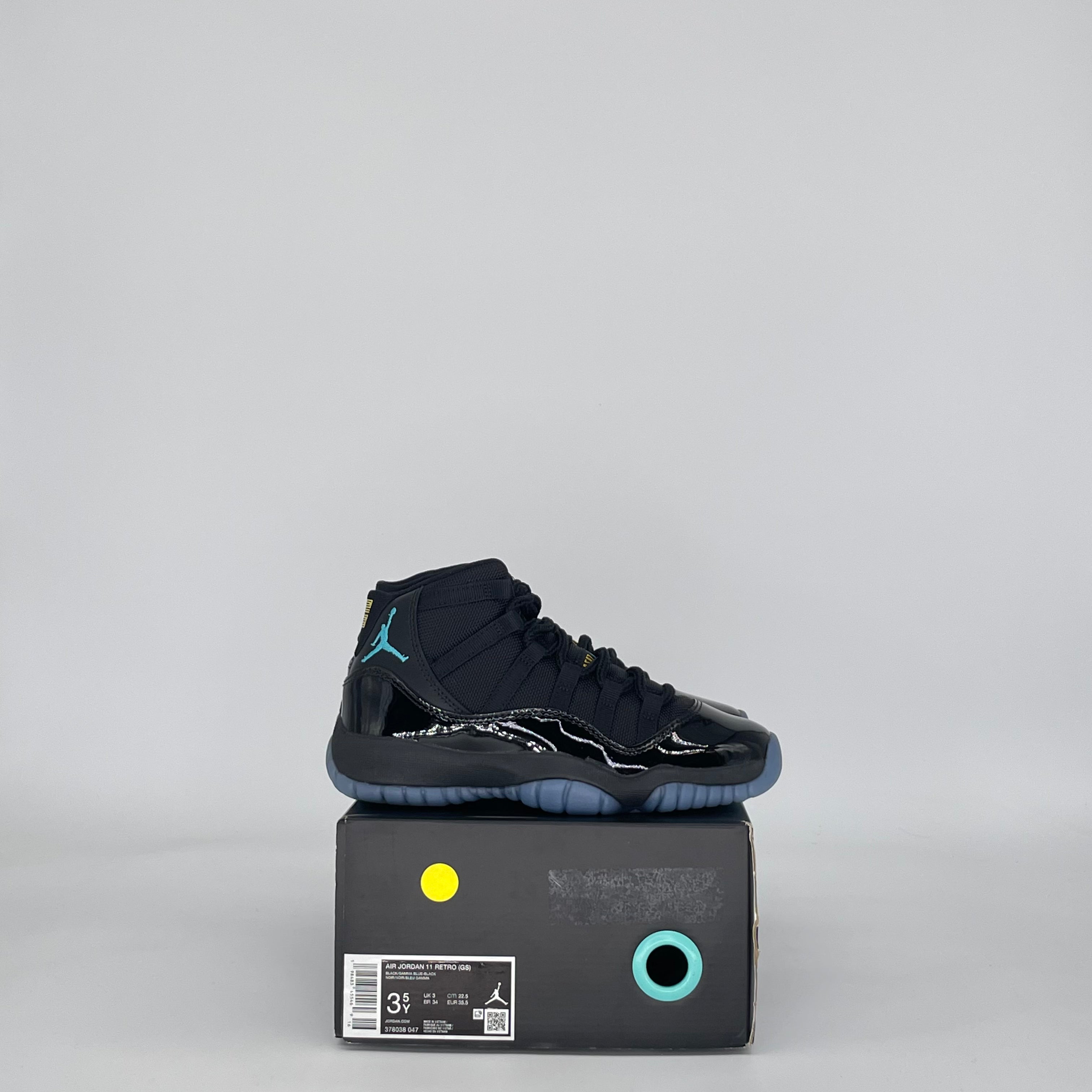 AIR JORDAN 11 GAMMA BLUE 378038-047 SIZE 3.5/5W GS