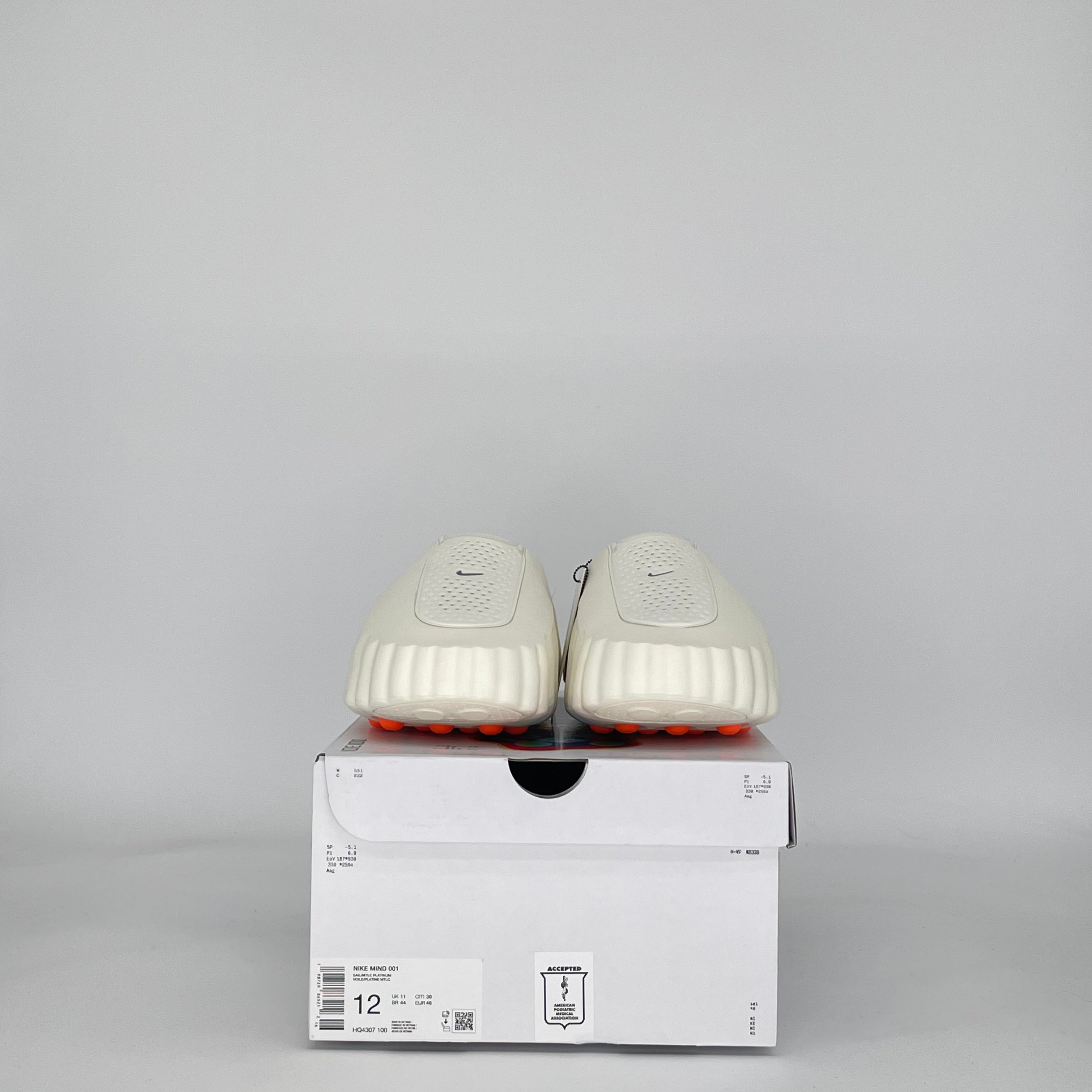 NIKE MIND 001 SLIDE SAIL HQ4307-100 SIZE 12/13.5W