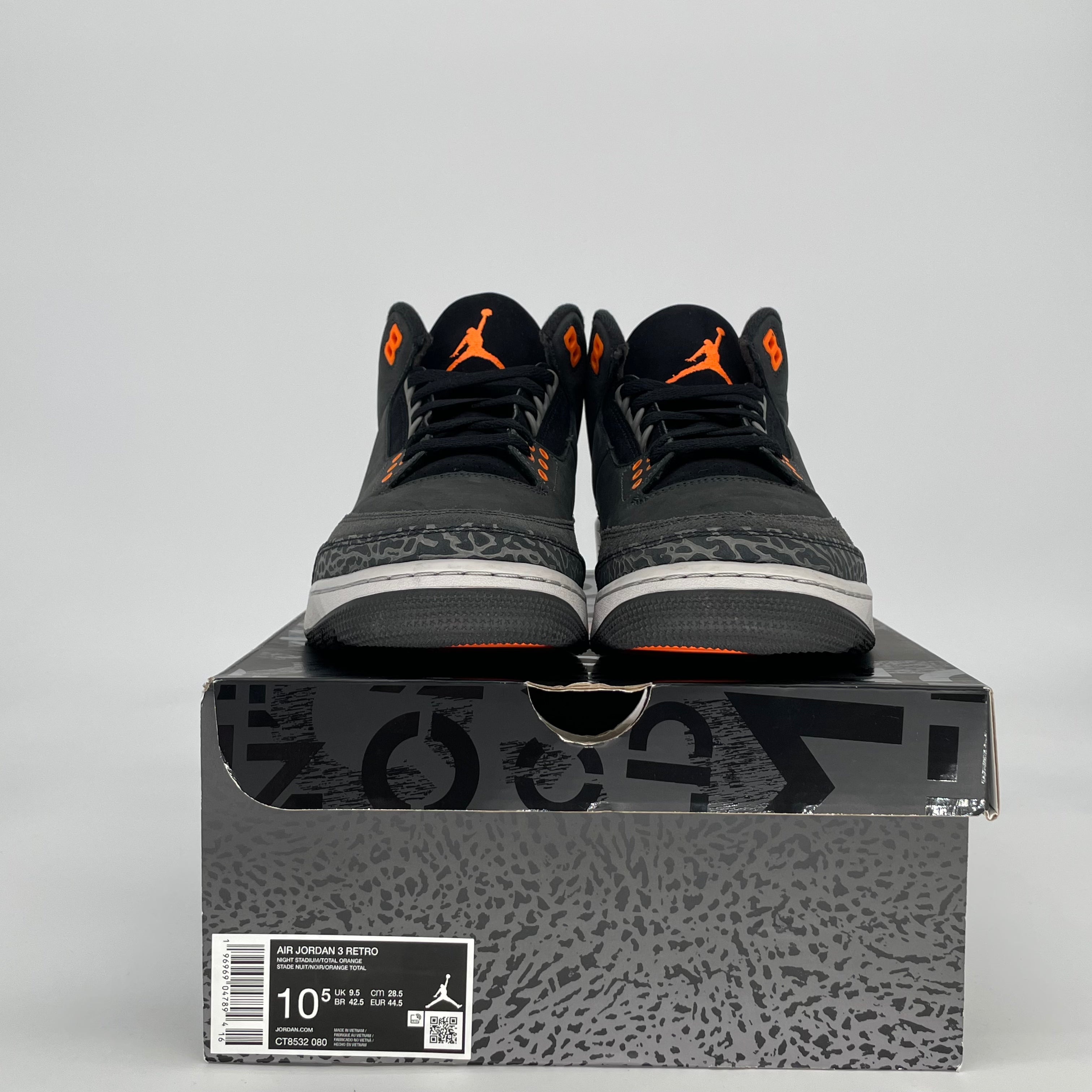 AIR JORDAN 3 FEAR CT8532-080 SIZE 10.5/12W