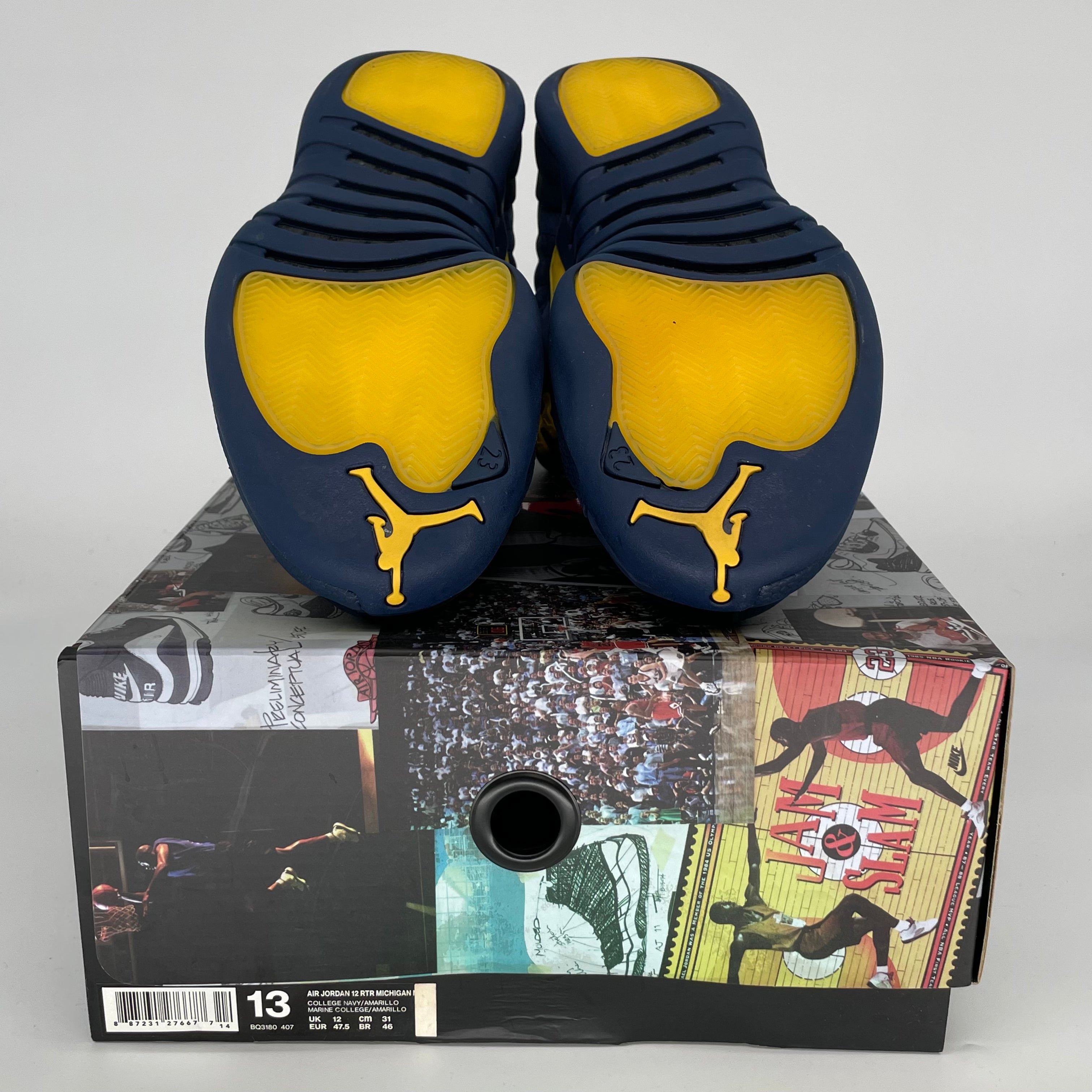 AIR JORDAN 12 MICHIGAN BQ3180-407 SIZE 13/14.5W