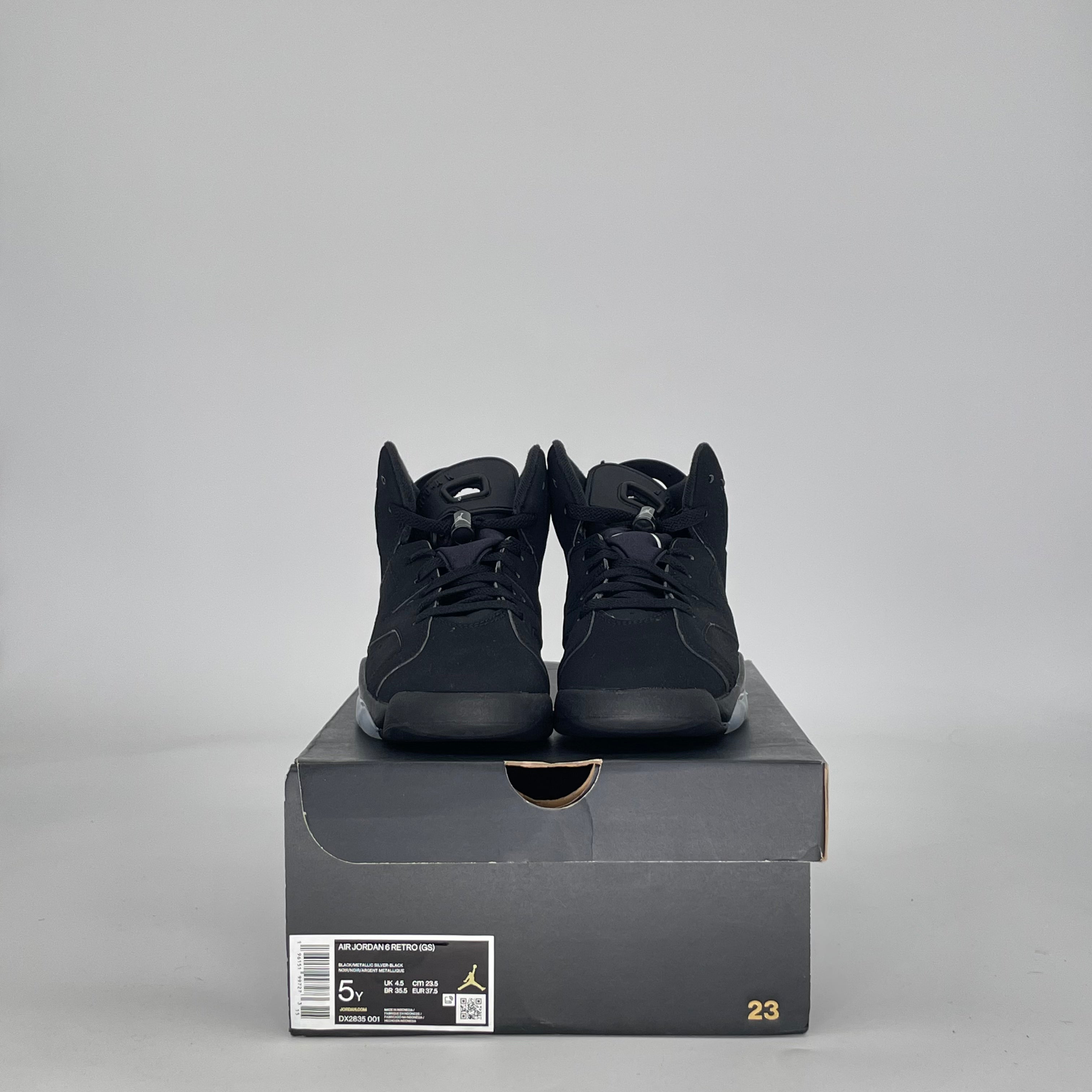 AIR JORDAN 6 CHROME DX2835-001 SIZE 5/6.5W GS