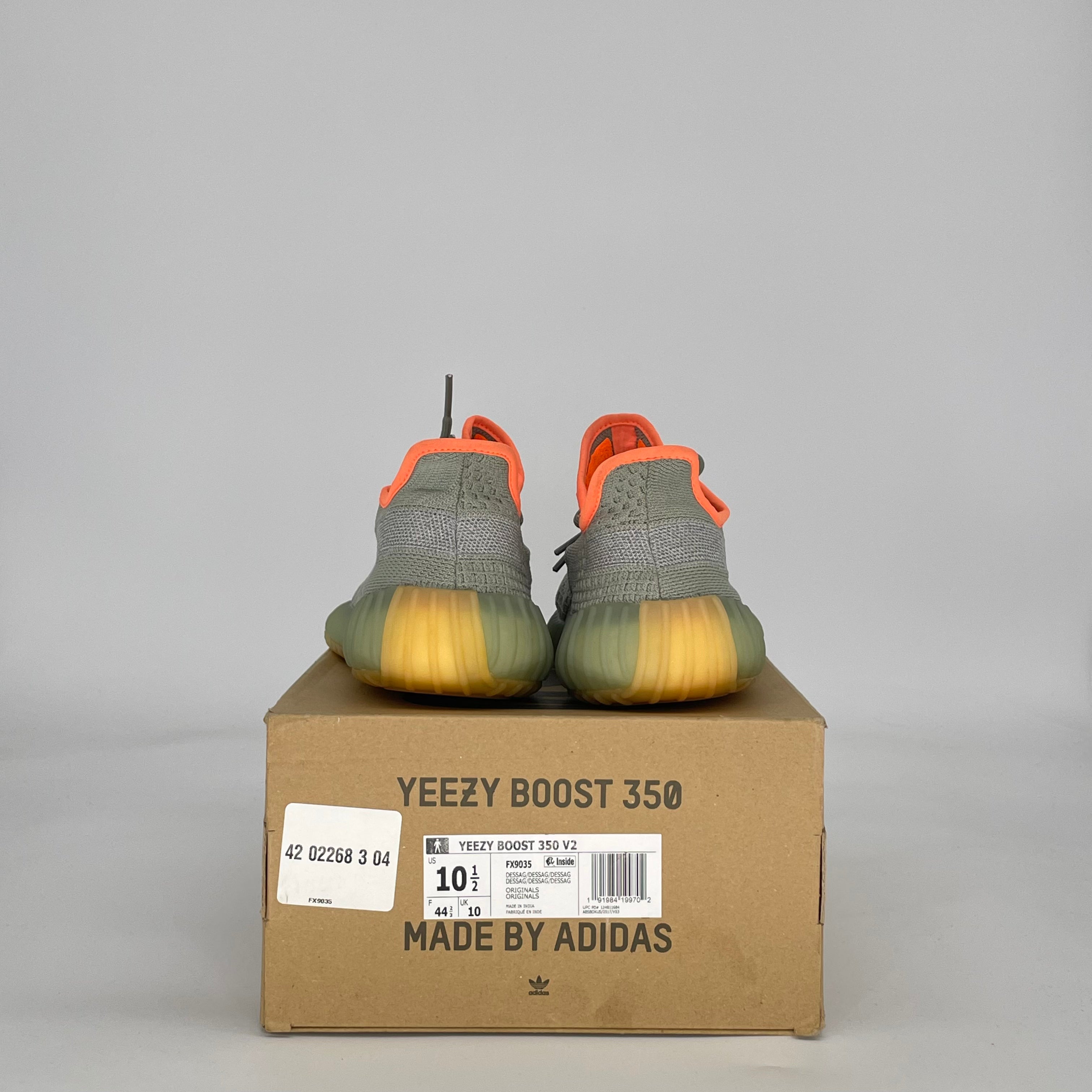 ADIDAS YEEZY BOOST 350 V2 DESERT SAGE FX9035 SIZE 10.5/12W