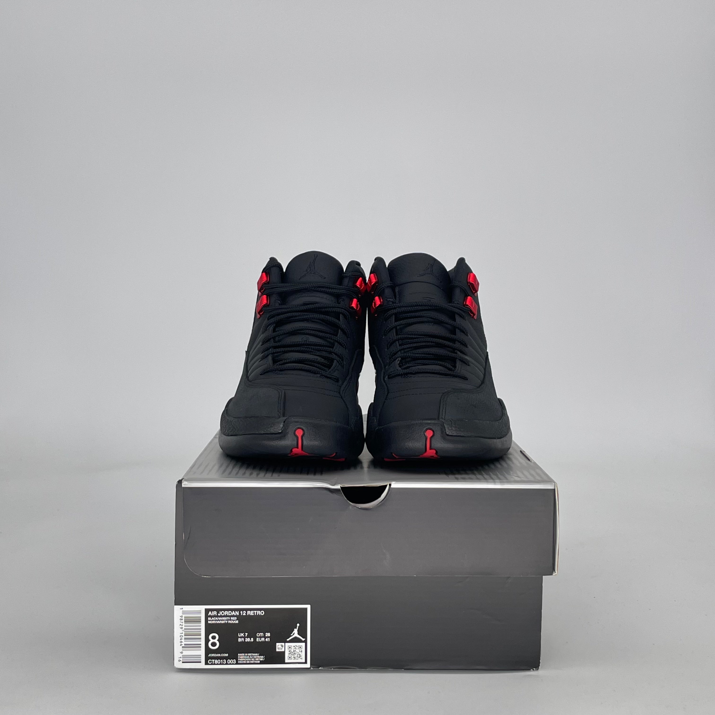 AIR JORDAN 12 BLOODLINE CT8013-003 SIZE 8/9.5W
