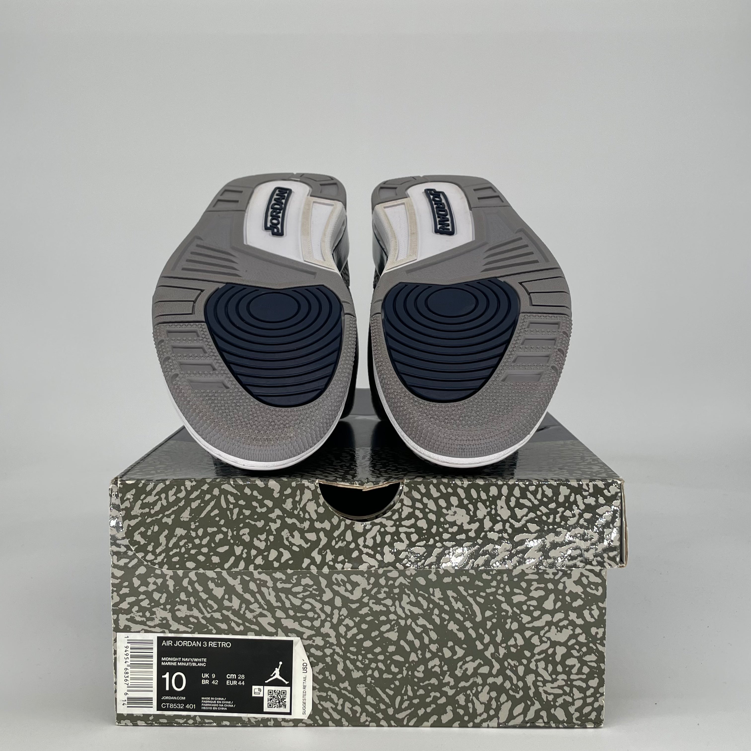 AIR JORDAN 3 GEORGETOWN CT8532-401 SIZE 10/11.5W