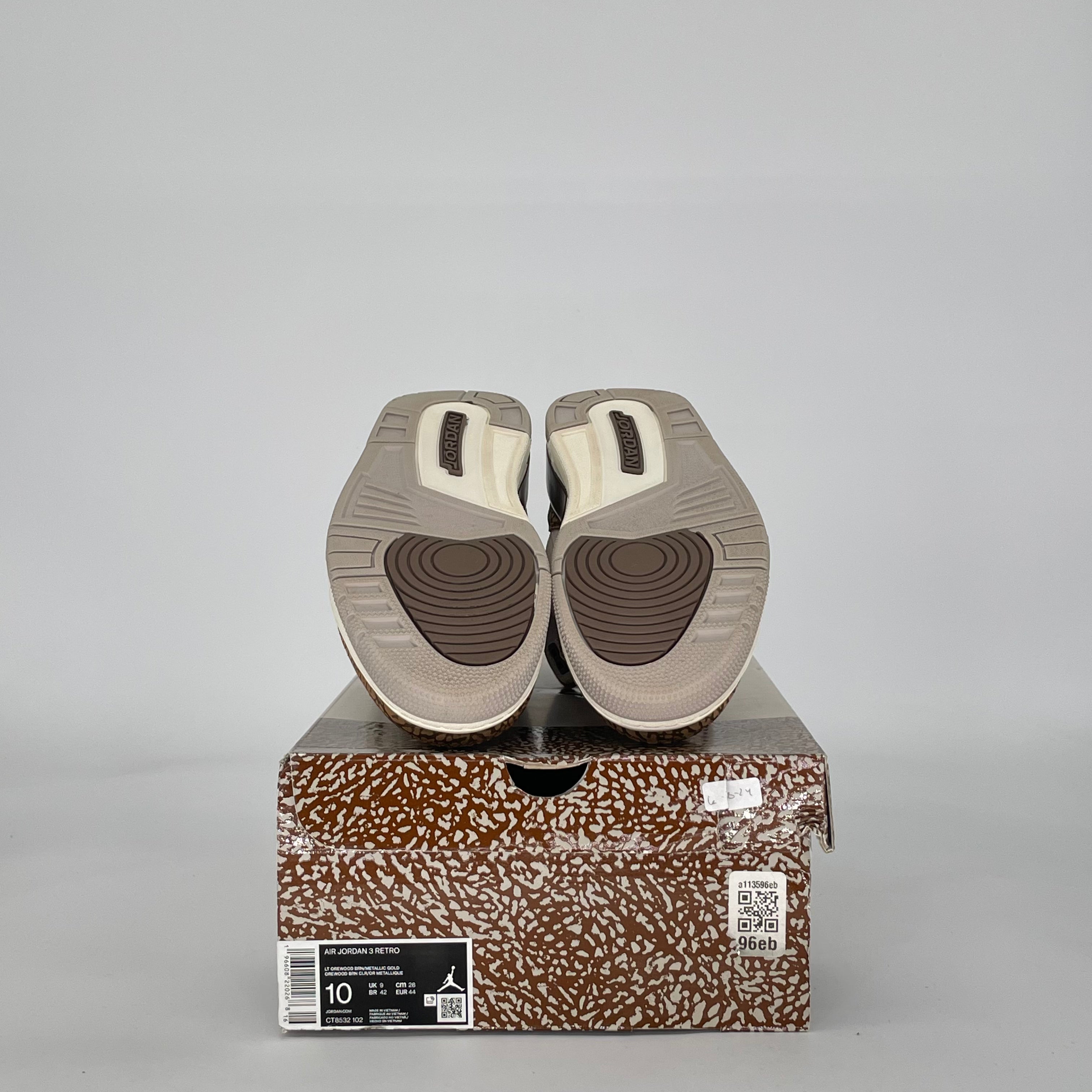 AIR JORDAN 3 PALOMINO CT8532-102 SIZE 10/11.5W