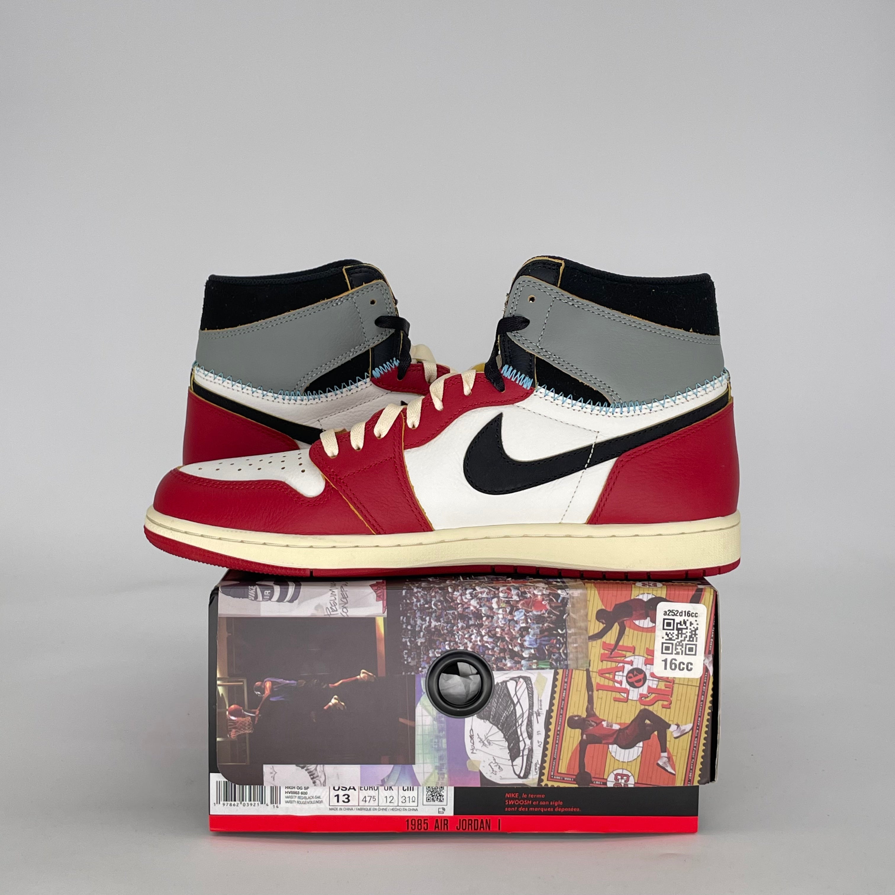AIR JORDAN 1 UNION LA CHICAGO SHADOW HV8563-600 SIZE 13/14.5W