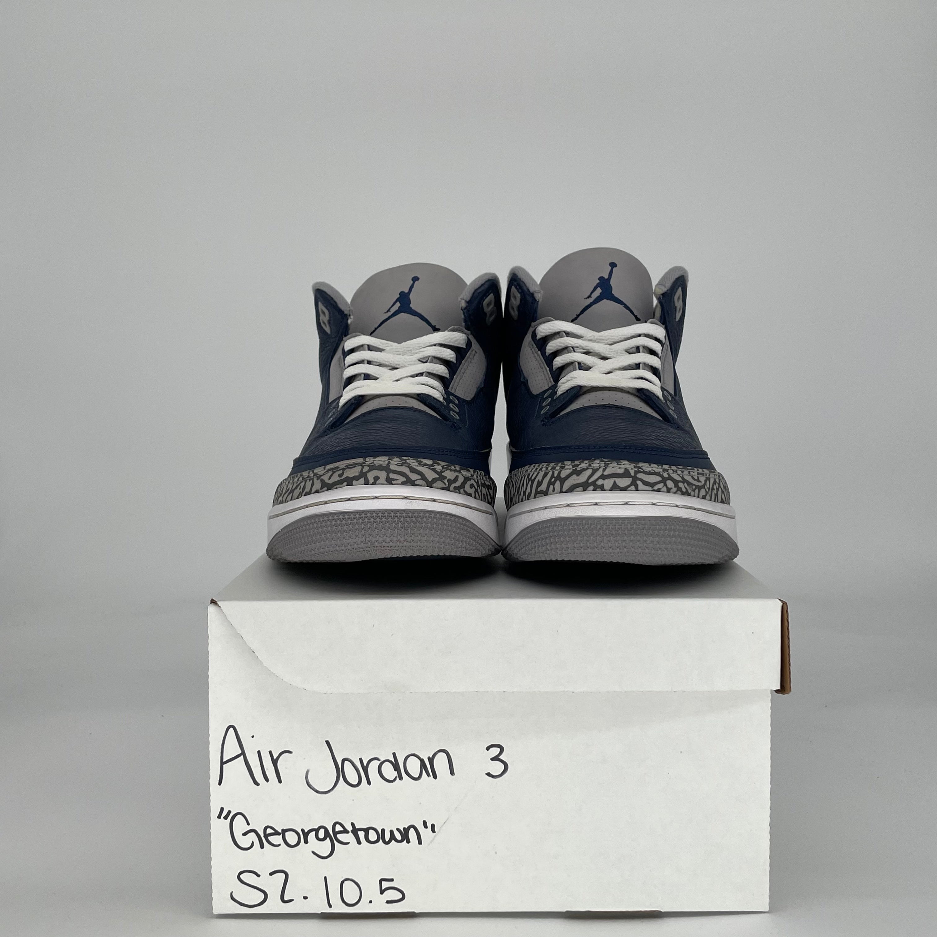AIR JORDAN 3 GEORGETOWN CT8532-401 SIZE 10.5/12W