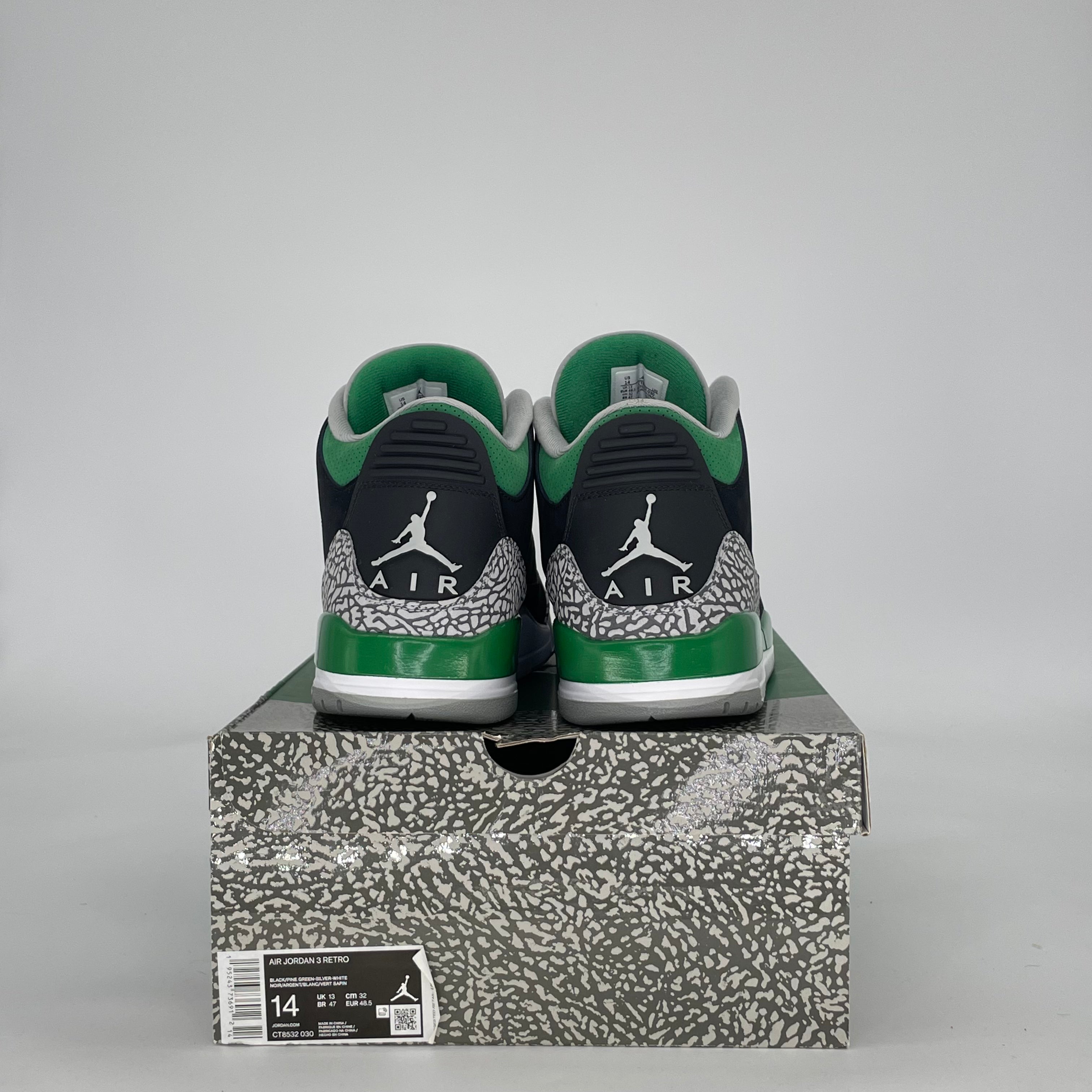 AIR JORDAN 3 PINE GREEN CT8532-030 SIZE 14/15.5W