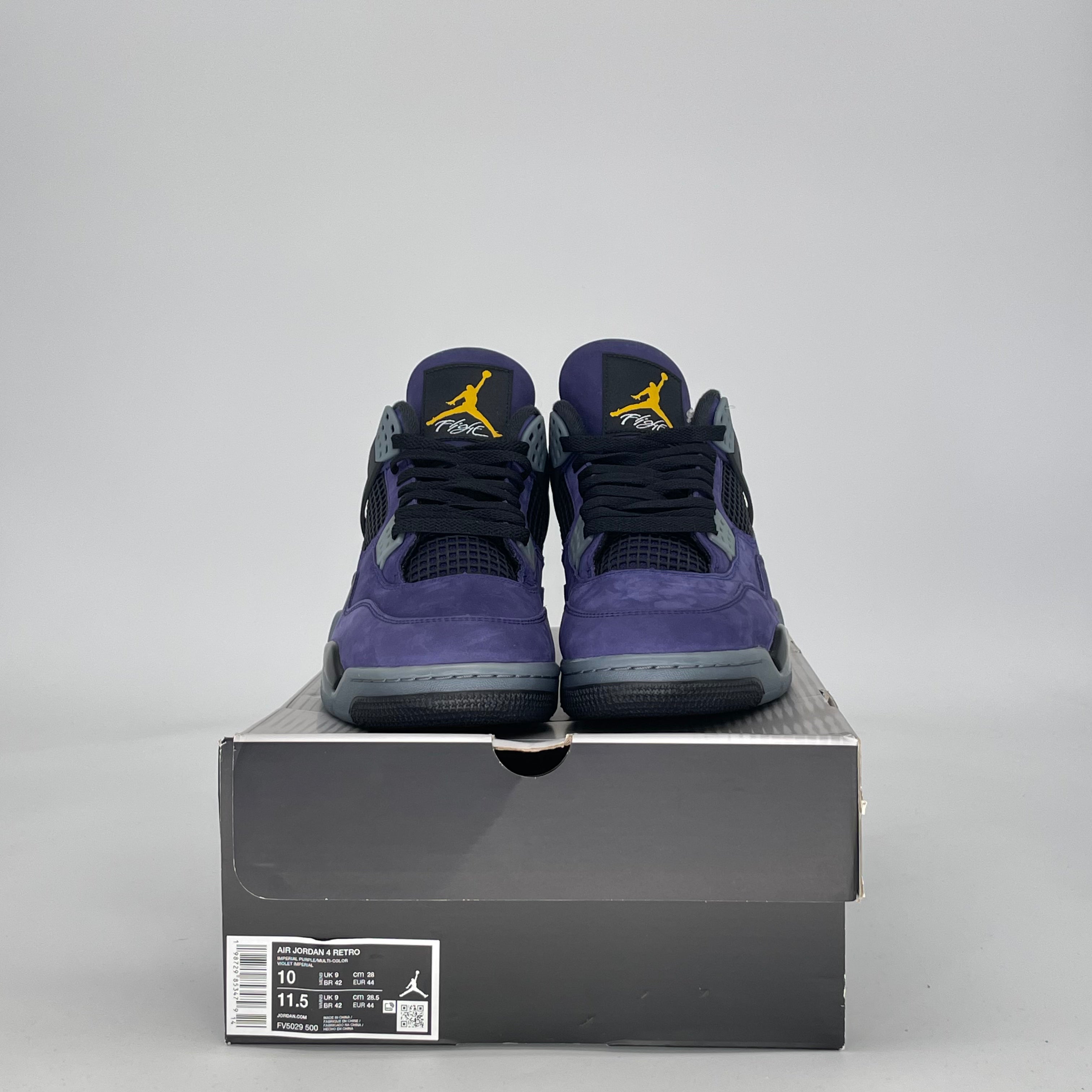 AIR JORDAN 4 LAKERS FV5029-500 SIZE 10/11.5W