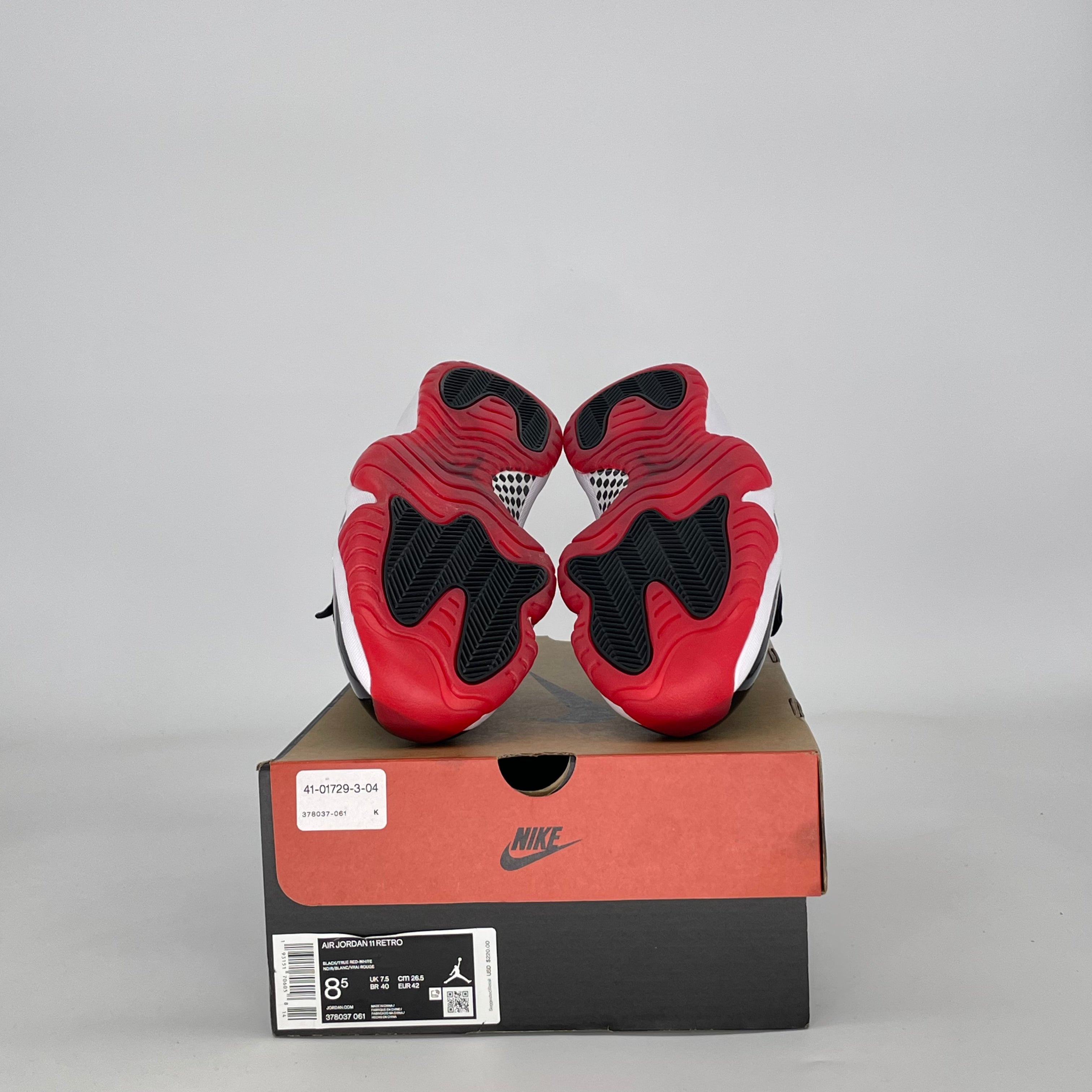 AIR JORDAN 11 PLAYOFFS BRED (2025) 378037-061 SIZE 8.5/10W