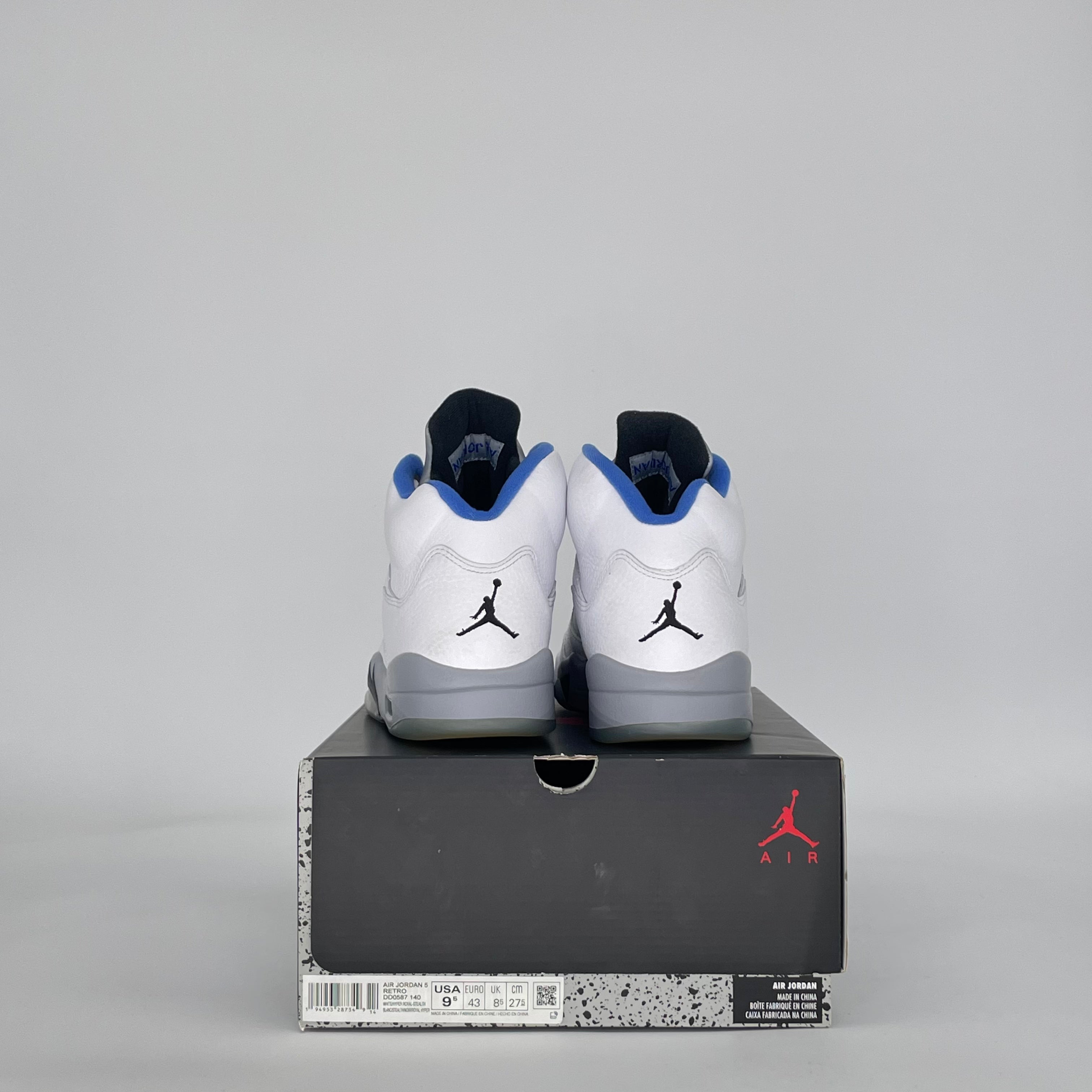 AIR JORDAN 5 WHITE STEALTH (2021) DD0587-140 SIZE 9.5/11W