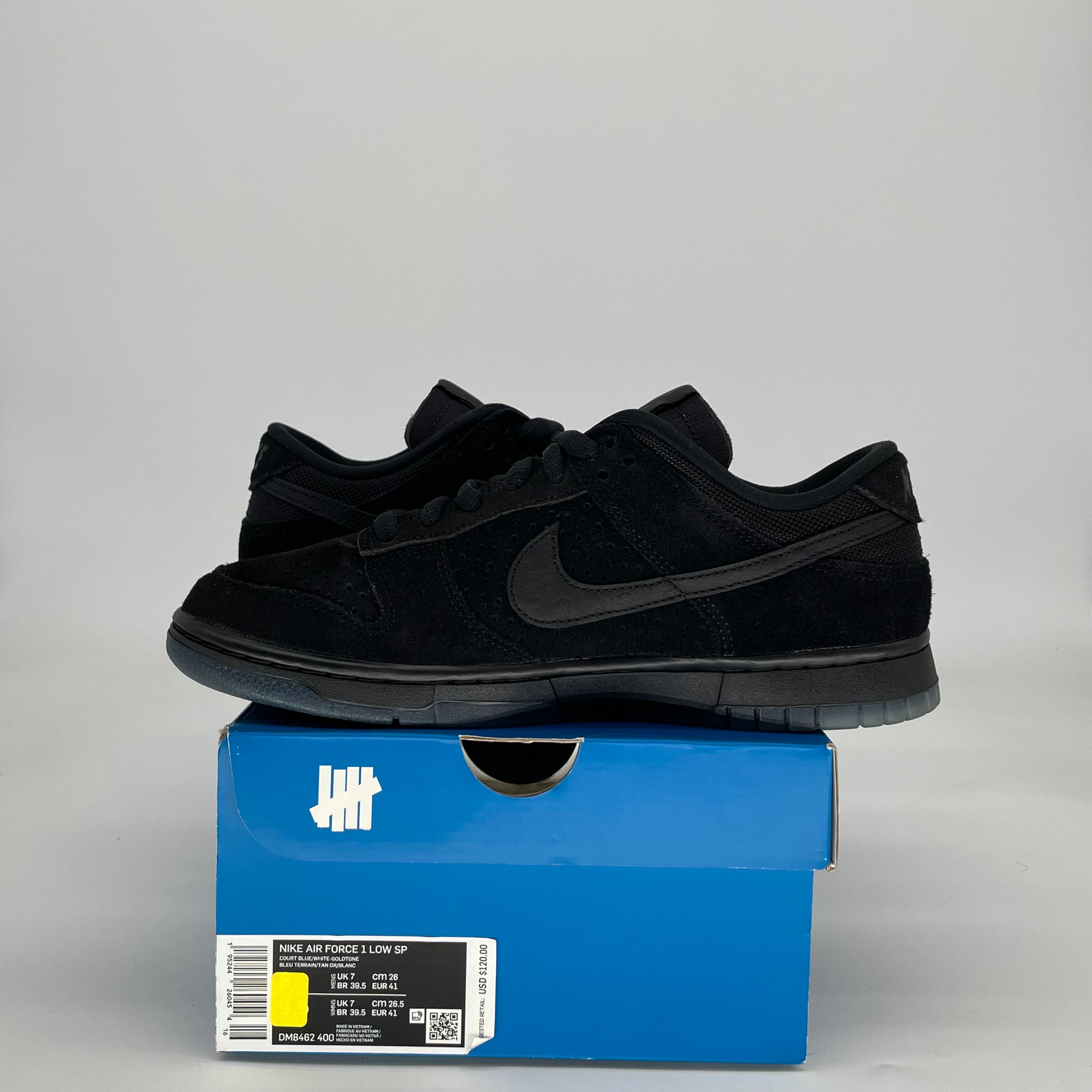 NIKE DUNK LOW UNDEFEATED 5 ON IT BLACK DO9329-001 SIZE 8/9.5W