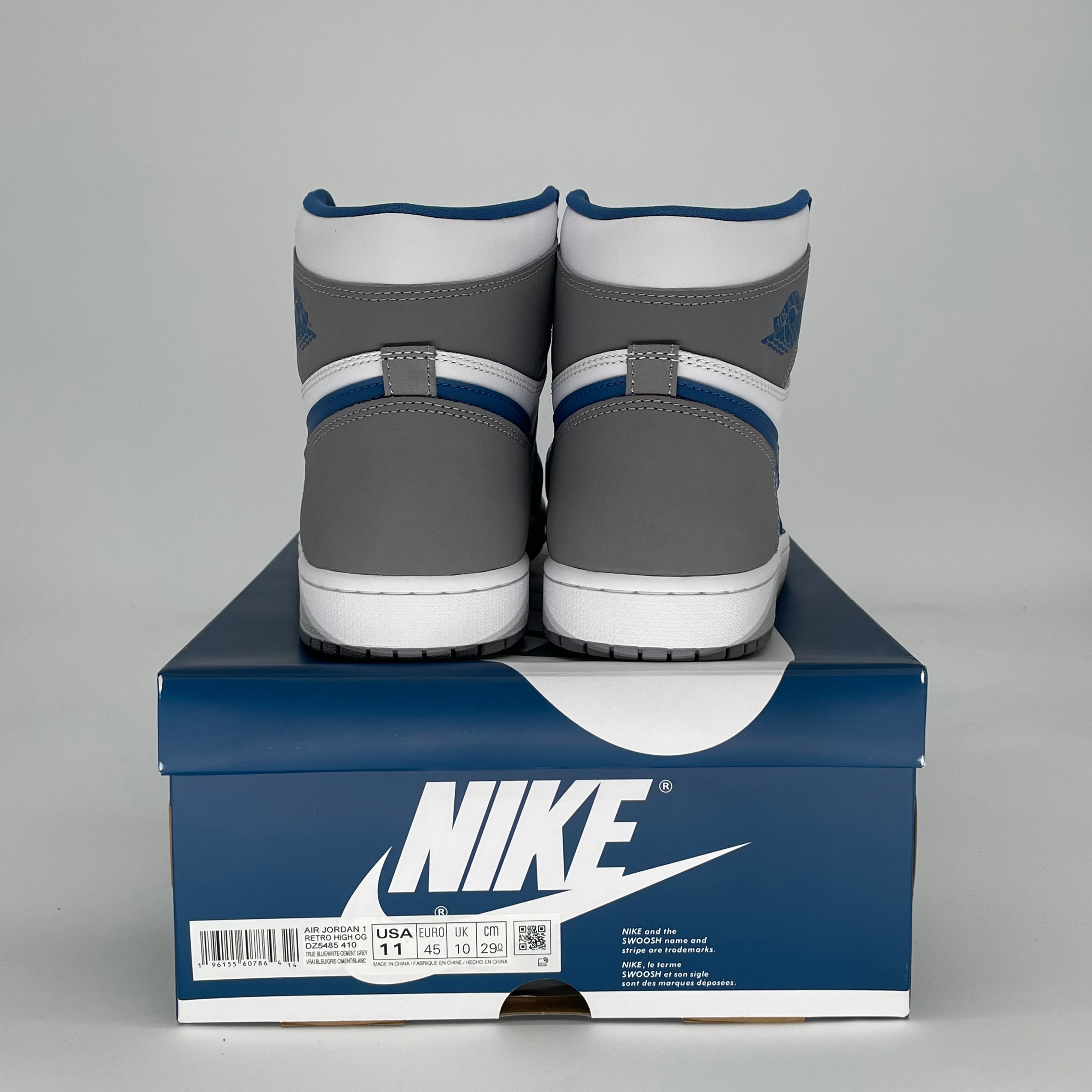 AIR JORDAN 1 TRUE BLUE DZ5485-410 SIZE 11/12.5W