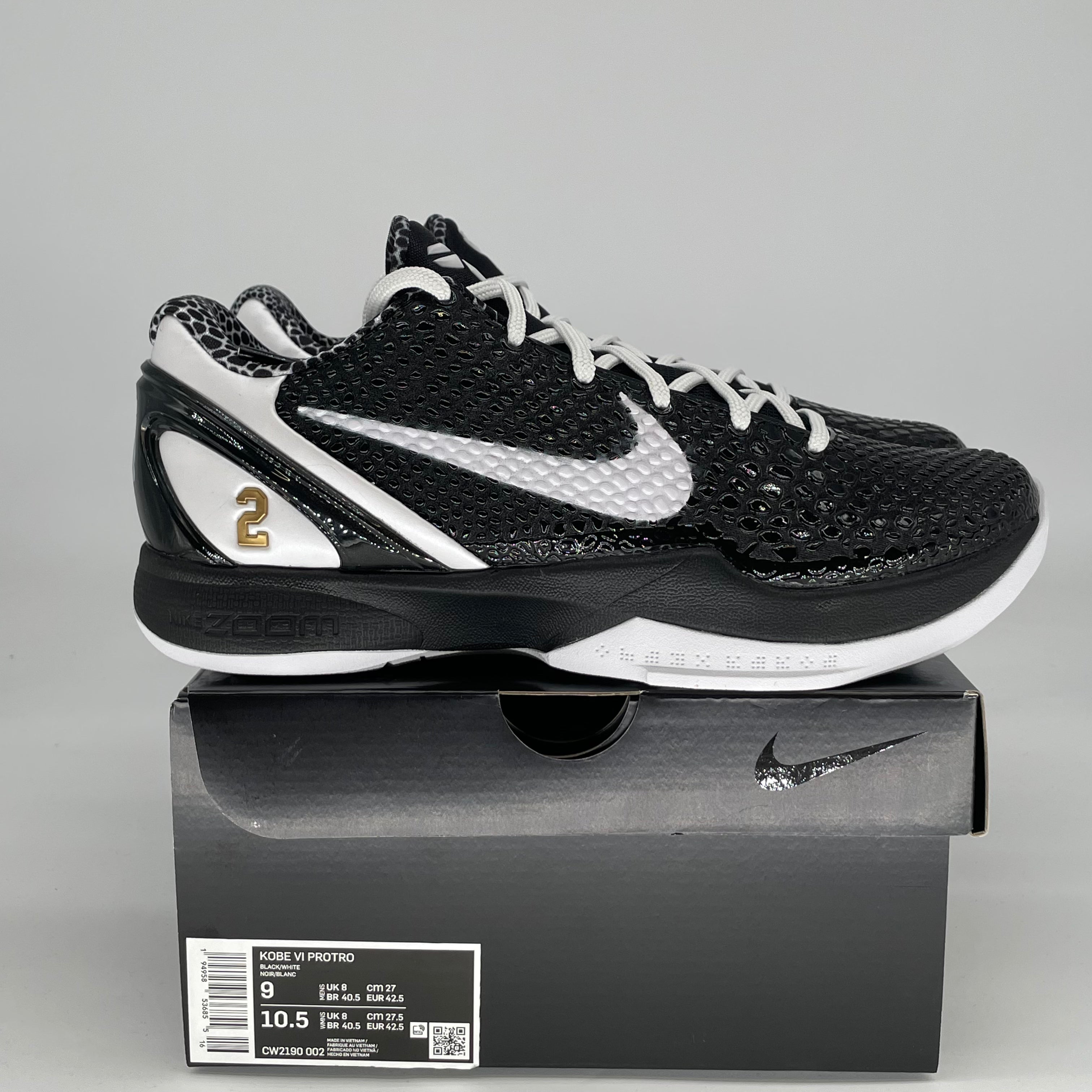 NIKE KOBE 6 PROTRO MAMBACITA SWEET 16 CW2190-002 SIZE 9/10.5W